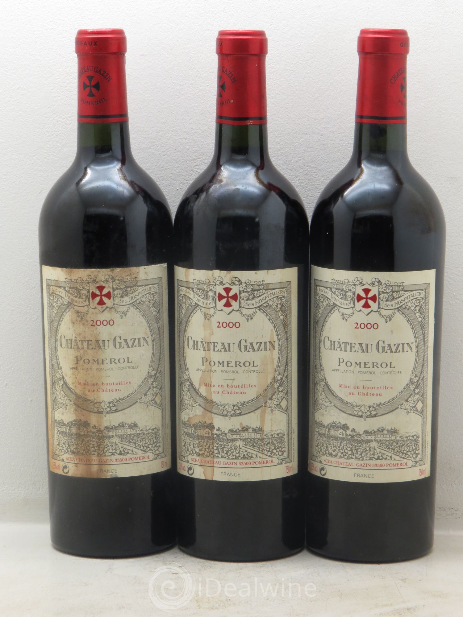 Château Gazin 2000 - Lot de 3 bouteilles - 0