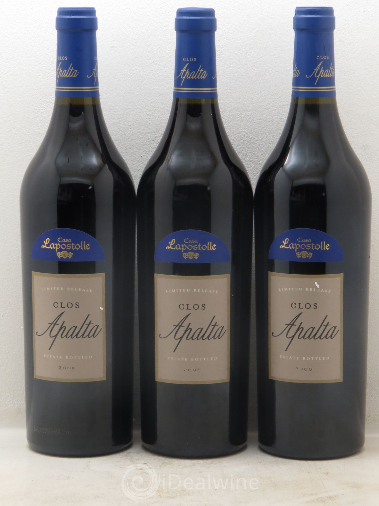 Colchagua Casa Lapostolle Clos Apalta Limited Release 2006 - Lot de 3 bouteilles - 0