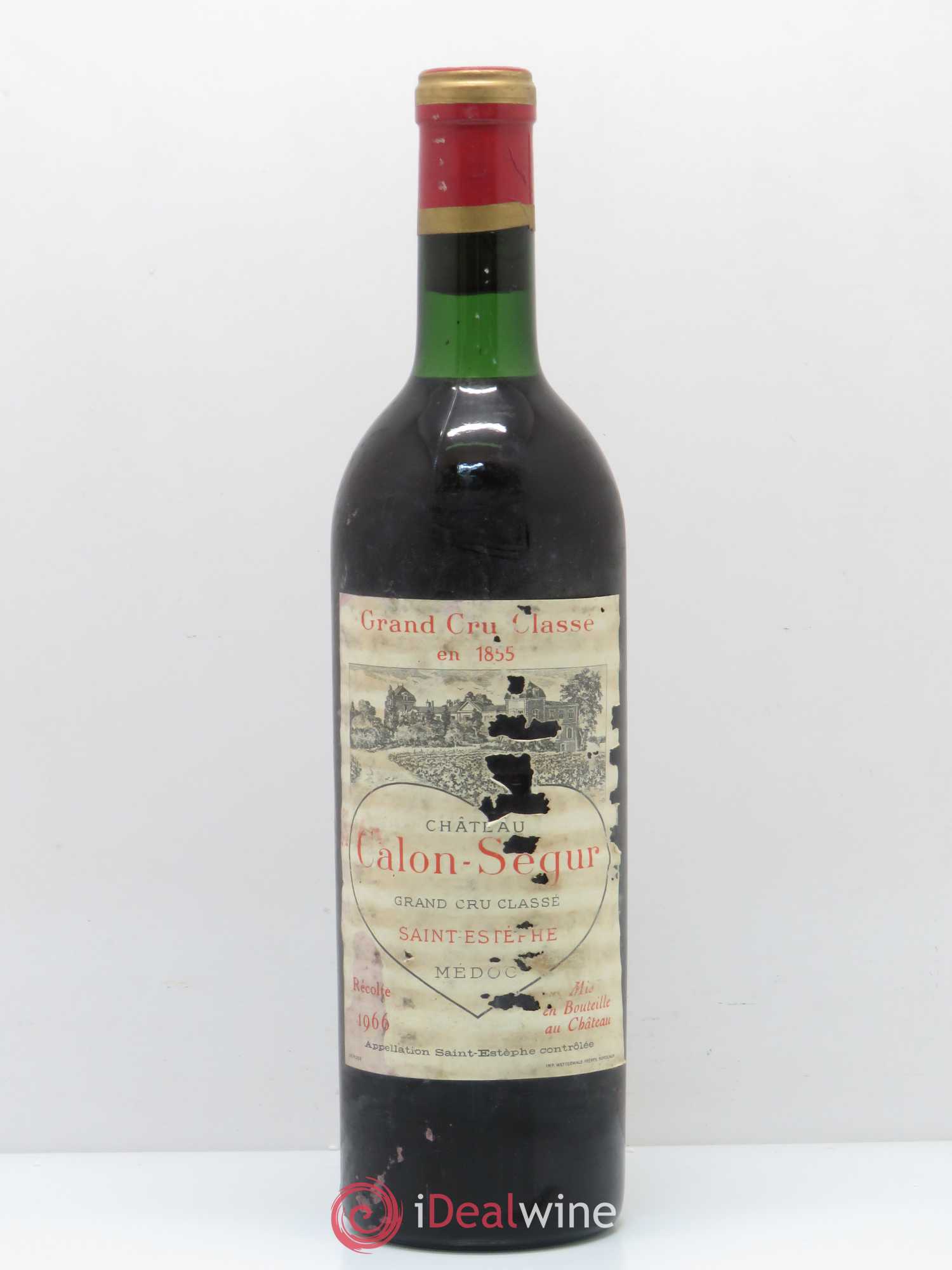 Château Calon Ségur 3ème Grand Cru Classé 1966 - Lot de 1 bouteille - 0