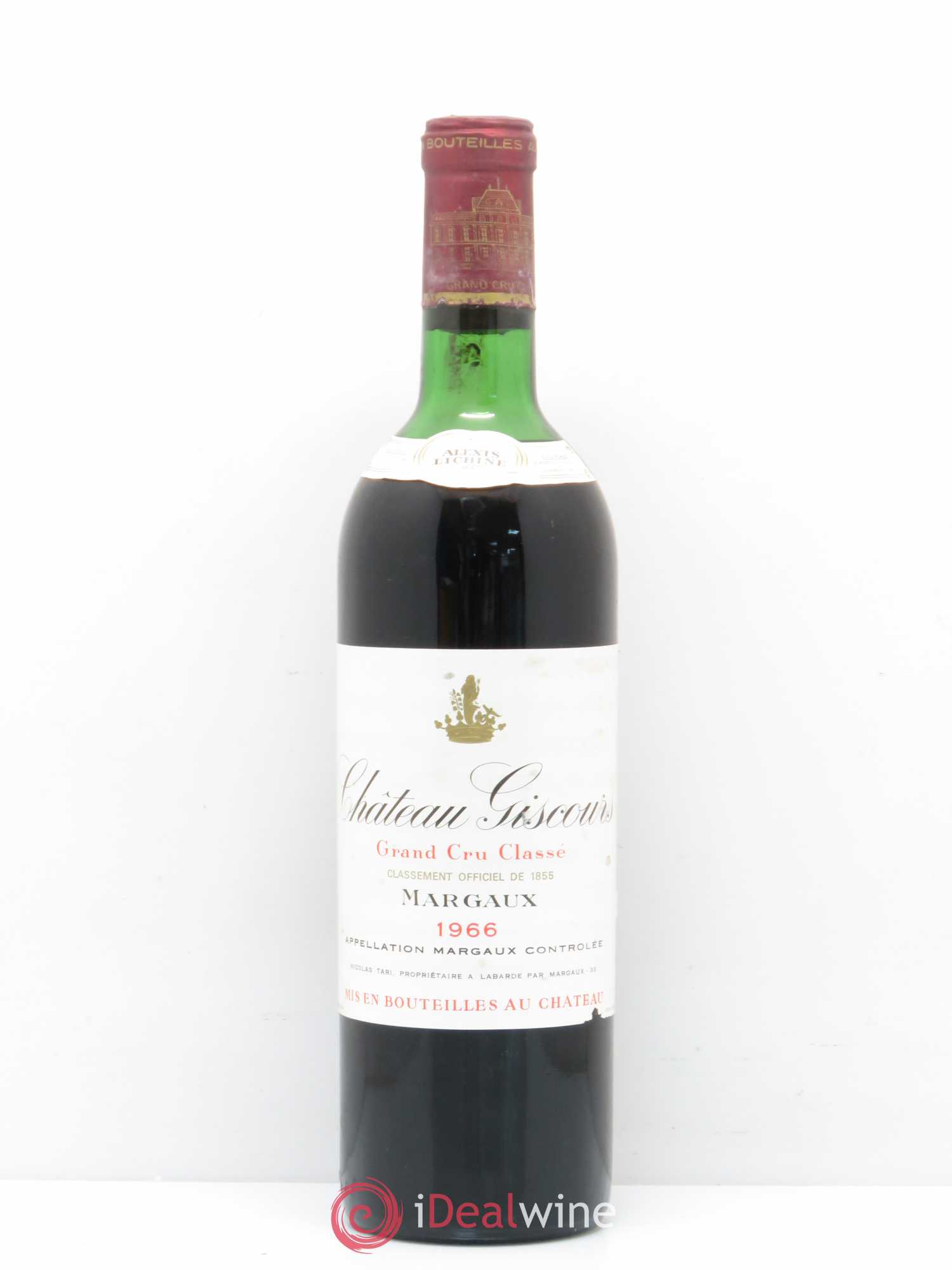 Château Giscours 3ème Grand Cru Classé 1966 - Lot de 1 bouteille - 0