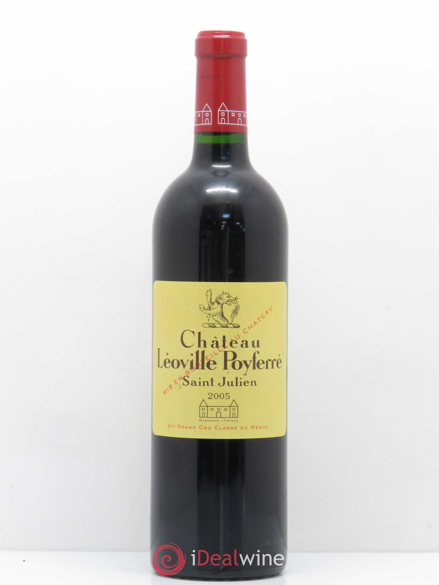 Château Léoville Poyferré 2ème Grand Cru Classé 2005 - Lot de 1 bouteille - 0