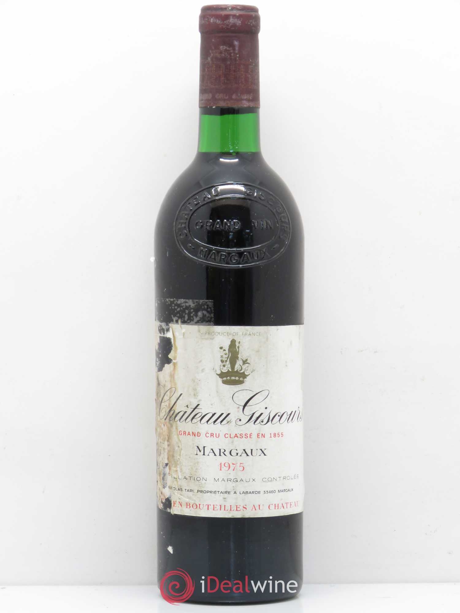 Château Giscours 3ème Grand Cru Classé 1975 - Lot de 1 bouteille - 0