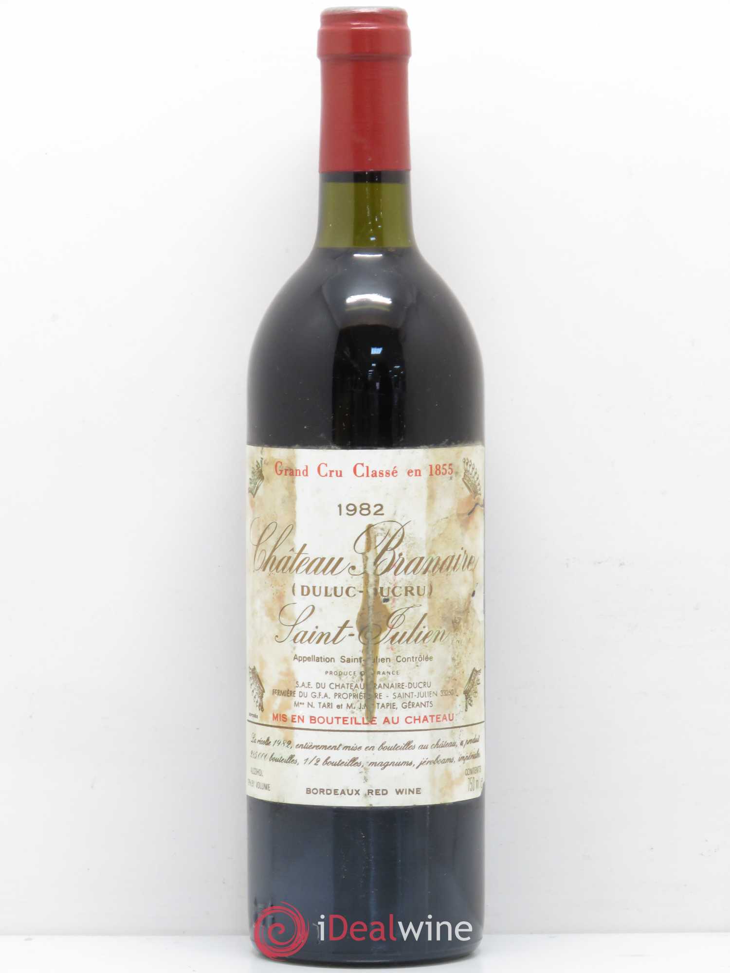 Château Branaire Ducru 4ème Grand Cru Classé 1982 - Lot de 1 bouteille - 0