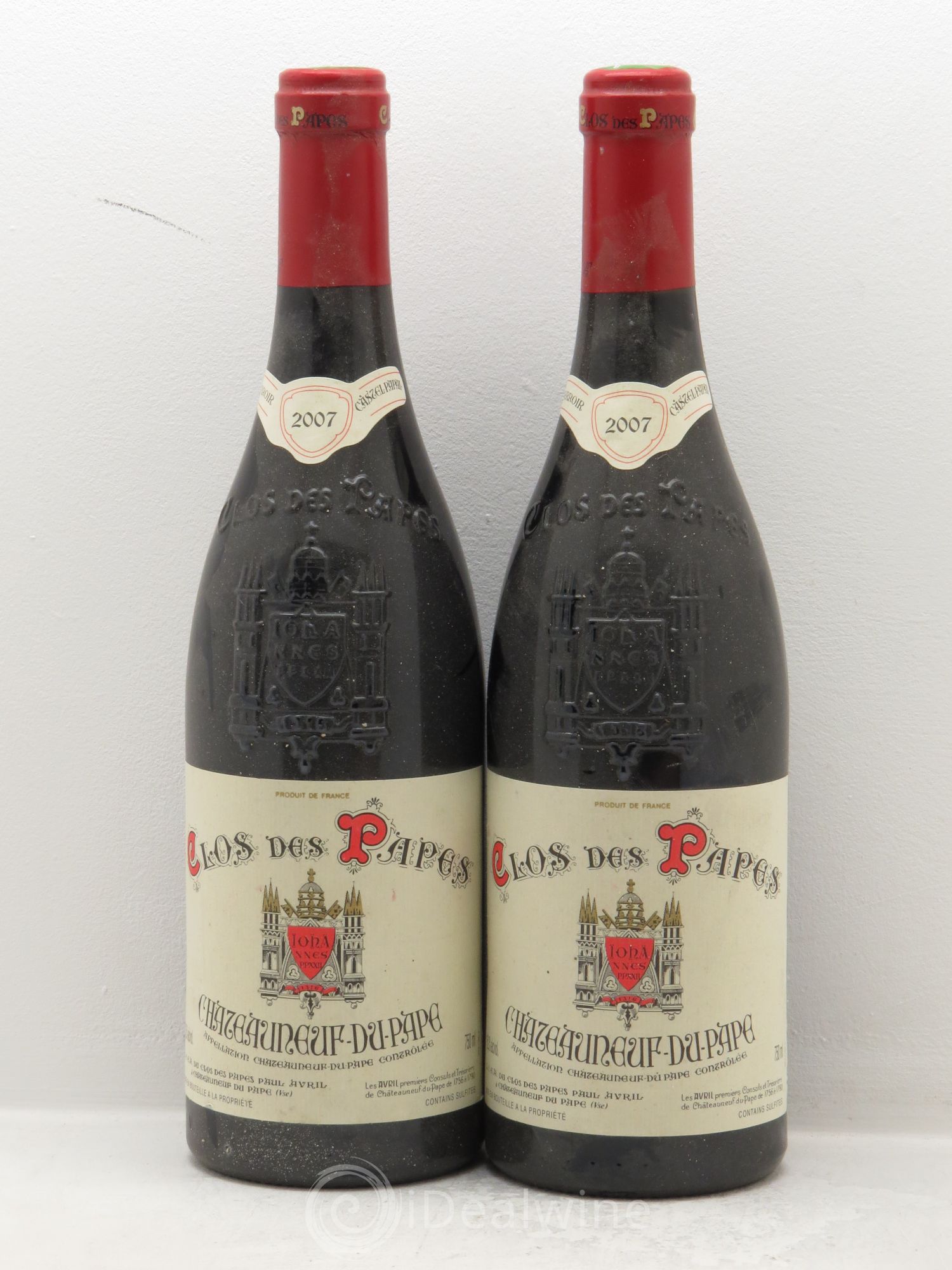 Châteauneuf-du-Pape Clos des Papes - Paul Avril 2007 - Lot de 2 bouteilles - 0