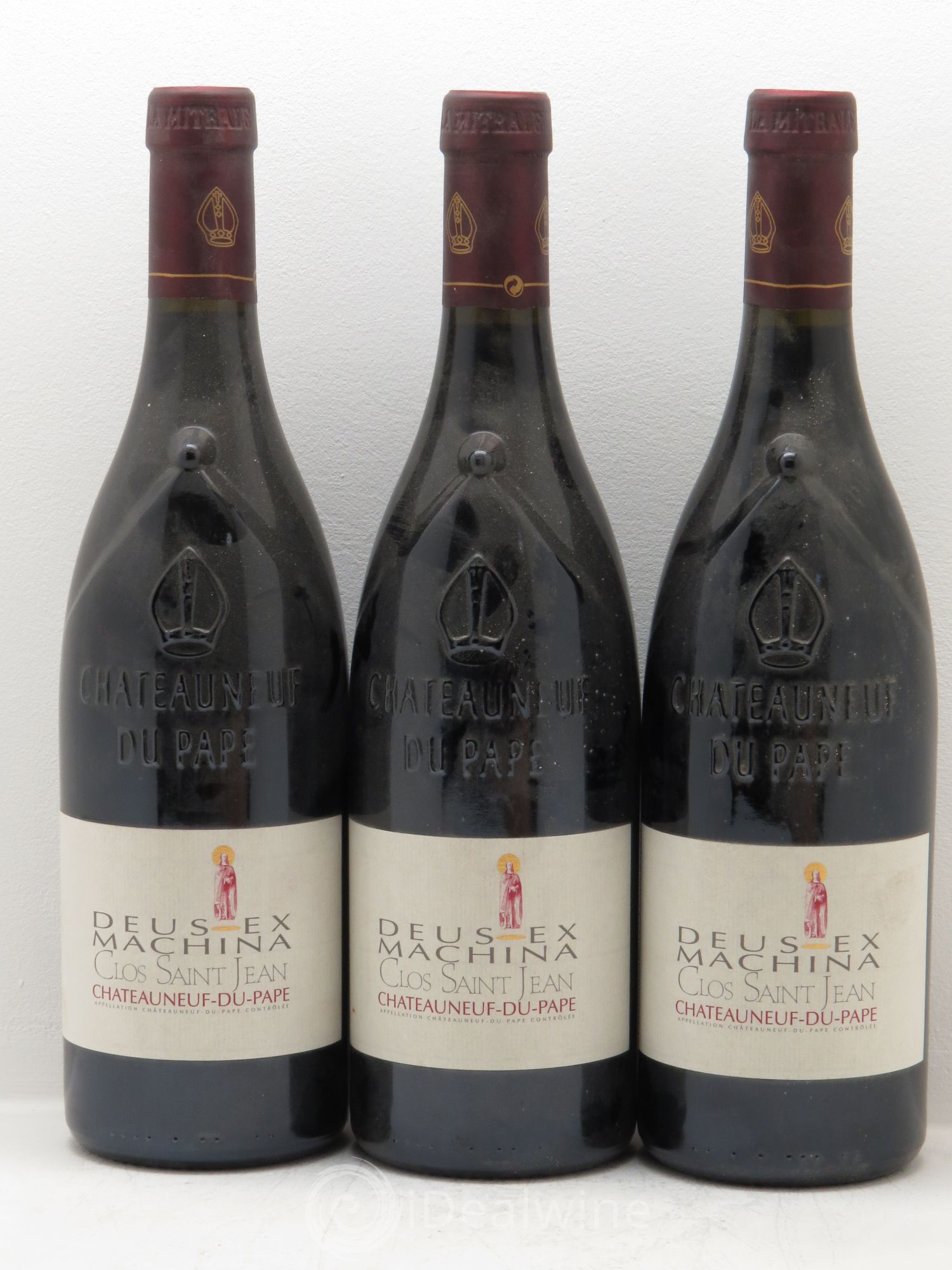 Châteauneuf-du-Pape Clos Saint-Jean Deus Ex Machina Pascal et Vincent Maurel 2009 - Lot de 3 bouteilles - 0