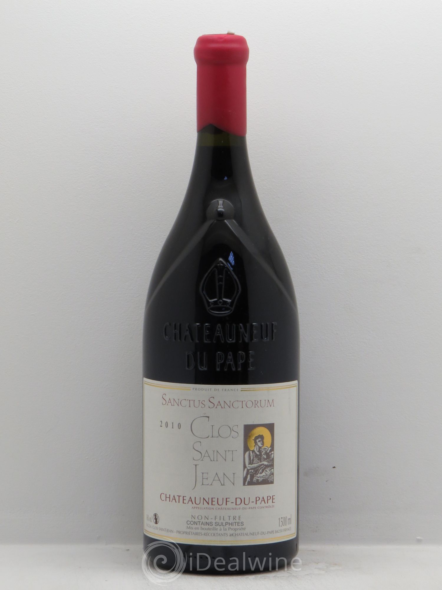 Châteauneuf-du-Pape Clos Saint-Jean Sanctus Sanctorum Pascal et Vincent Maurel 2010 - Lot de 1 magnum - 0