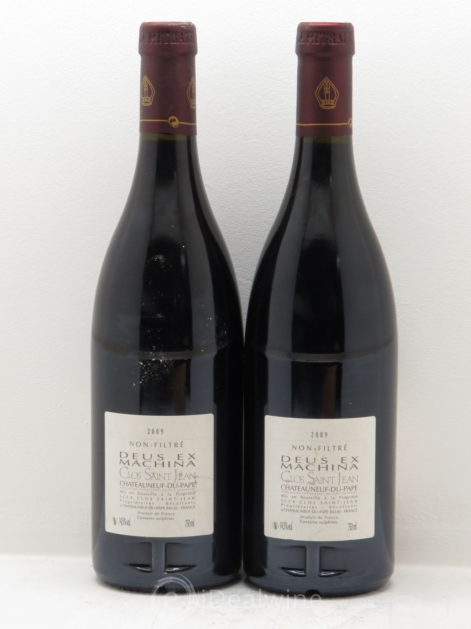 Châteauneuf-du-Pape Clos Saint-Jean Deus Ex Machina Pascal et Vincent Maurel 2009 - Lot de 2 bouteilles - 1