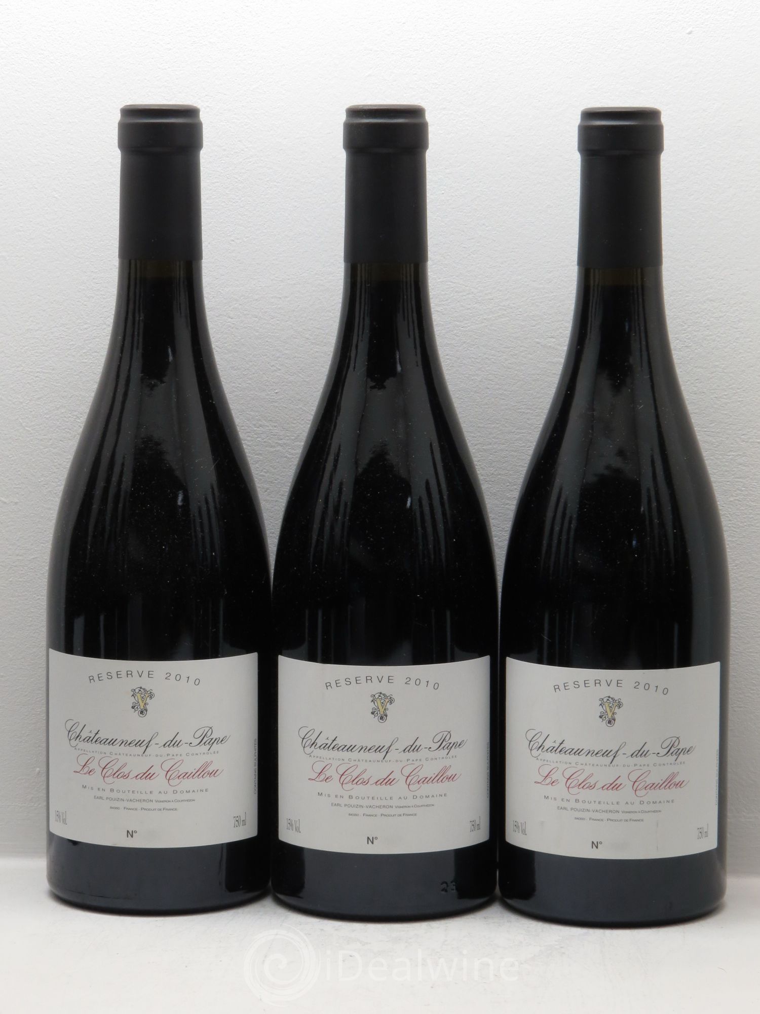 Châteauneuf-du-Pape Domaine Le Clos du Caillou Réserve Sylvie Vacheron 2010 - Lot de 12 bouteilles - 1