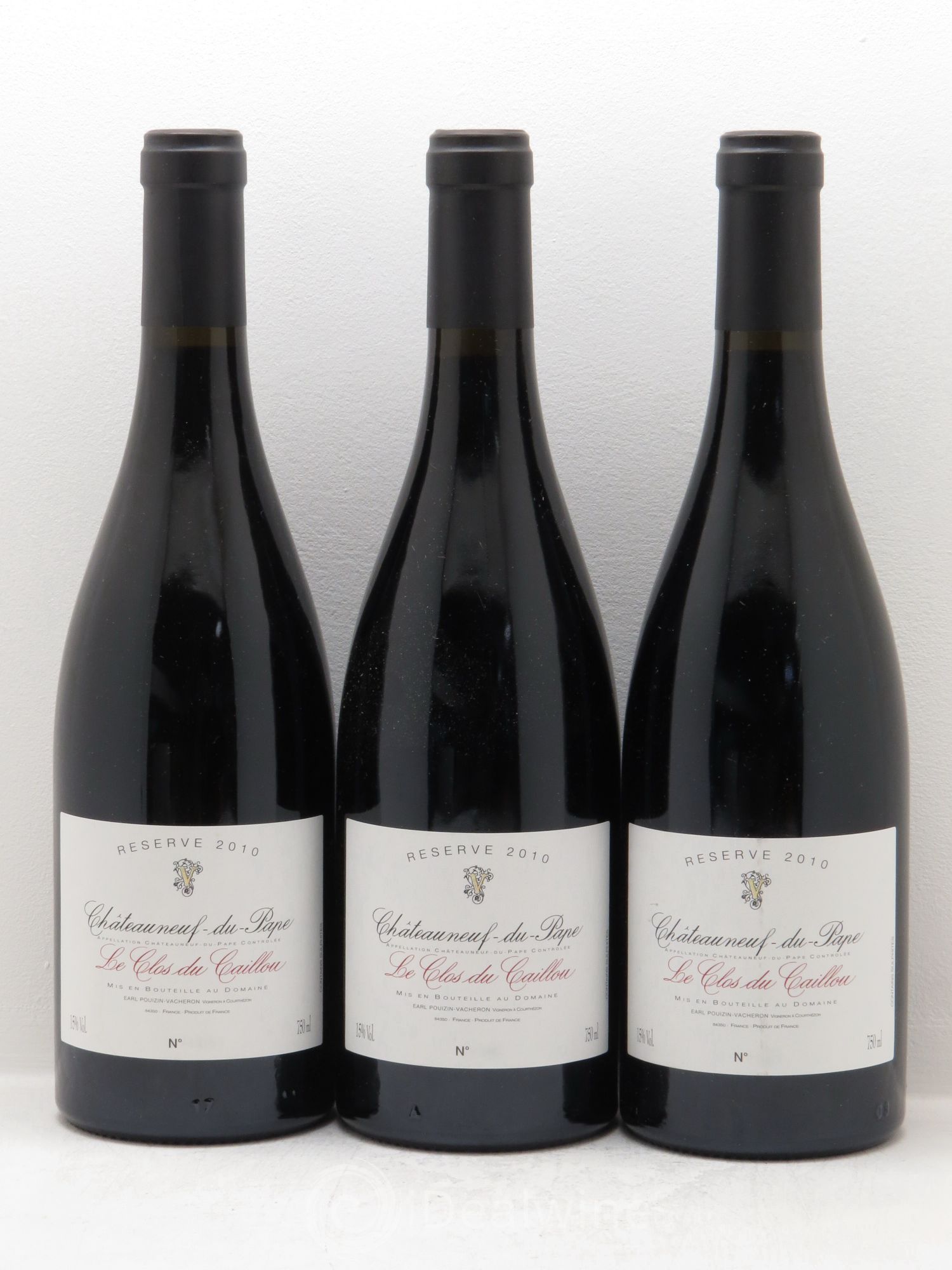 Châteauneuf-du-Pape Domaine Le Clos du Caillou Réserve Sylvie Vacheron 2010 - Lot de 12 bouteilles - 3