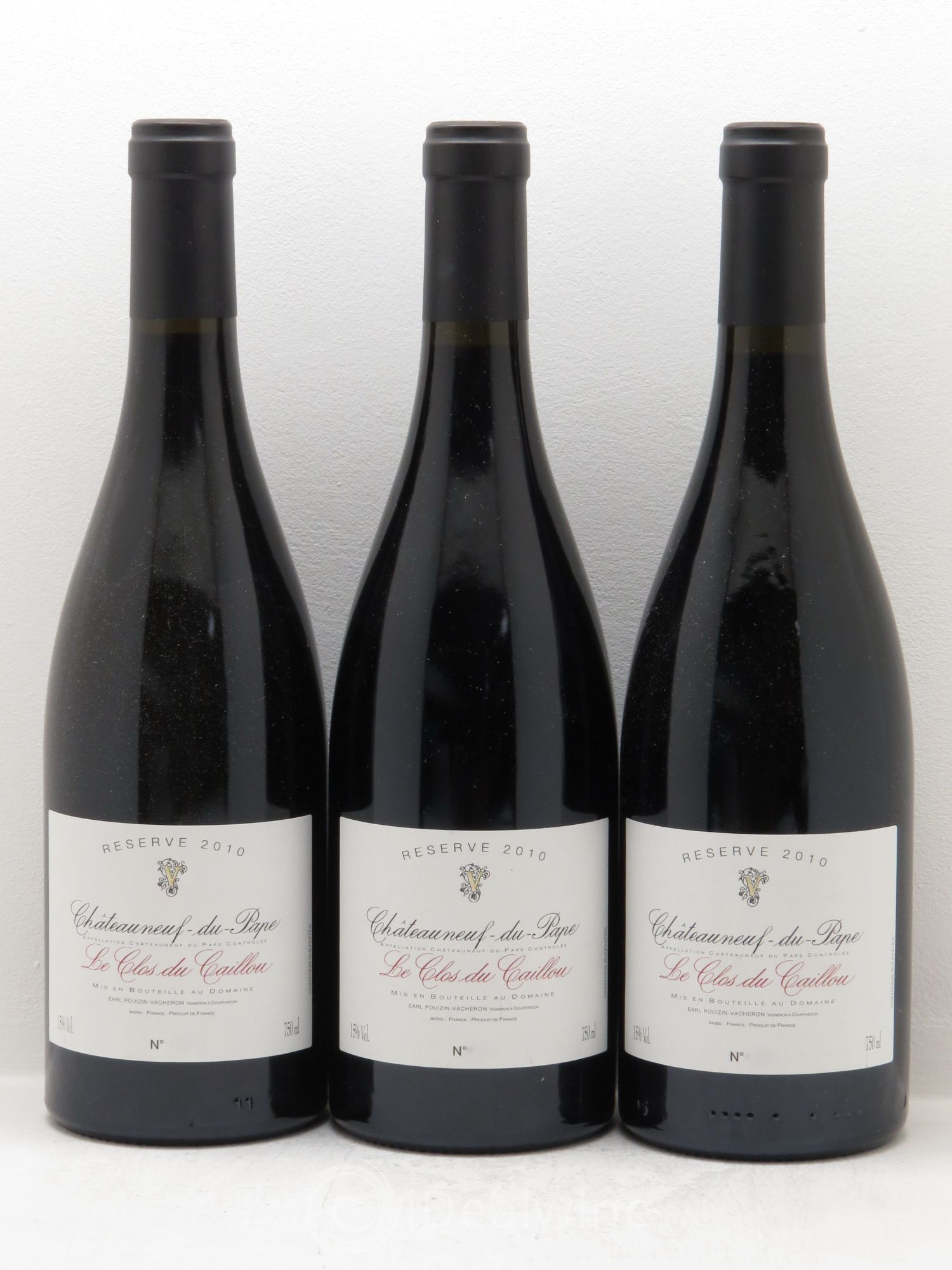 Châteauneuf-du-Pape Domaine Le Clos du Caillou Réserve Sylvie Vacheron 2010 - Lot de 12 bouteilles - 4