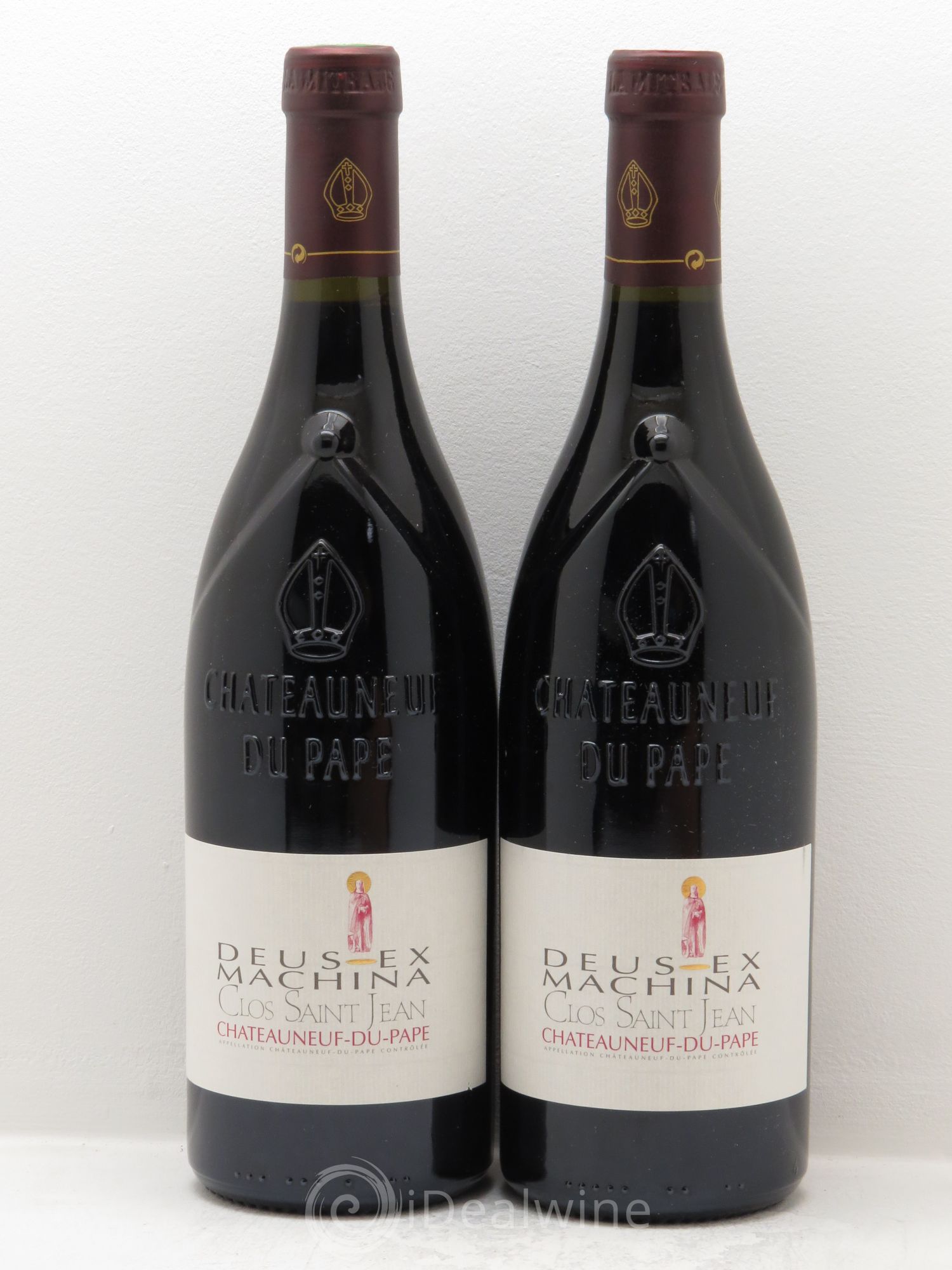 Châteauneuf-du-Pape Clos Saint-Jean Deus Ex Machina Pascal et Vincent Maurel 2010 - Lot de 2 bouteilles - 0