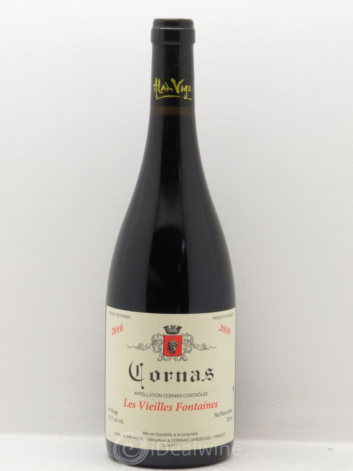 Cornas Les Vieilles Fontaines Alain Voge (Domaine) 2010 - Lot de 1 bouteille - 0
