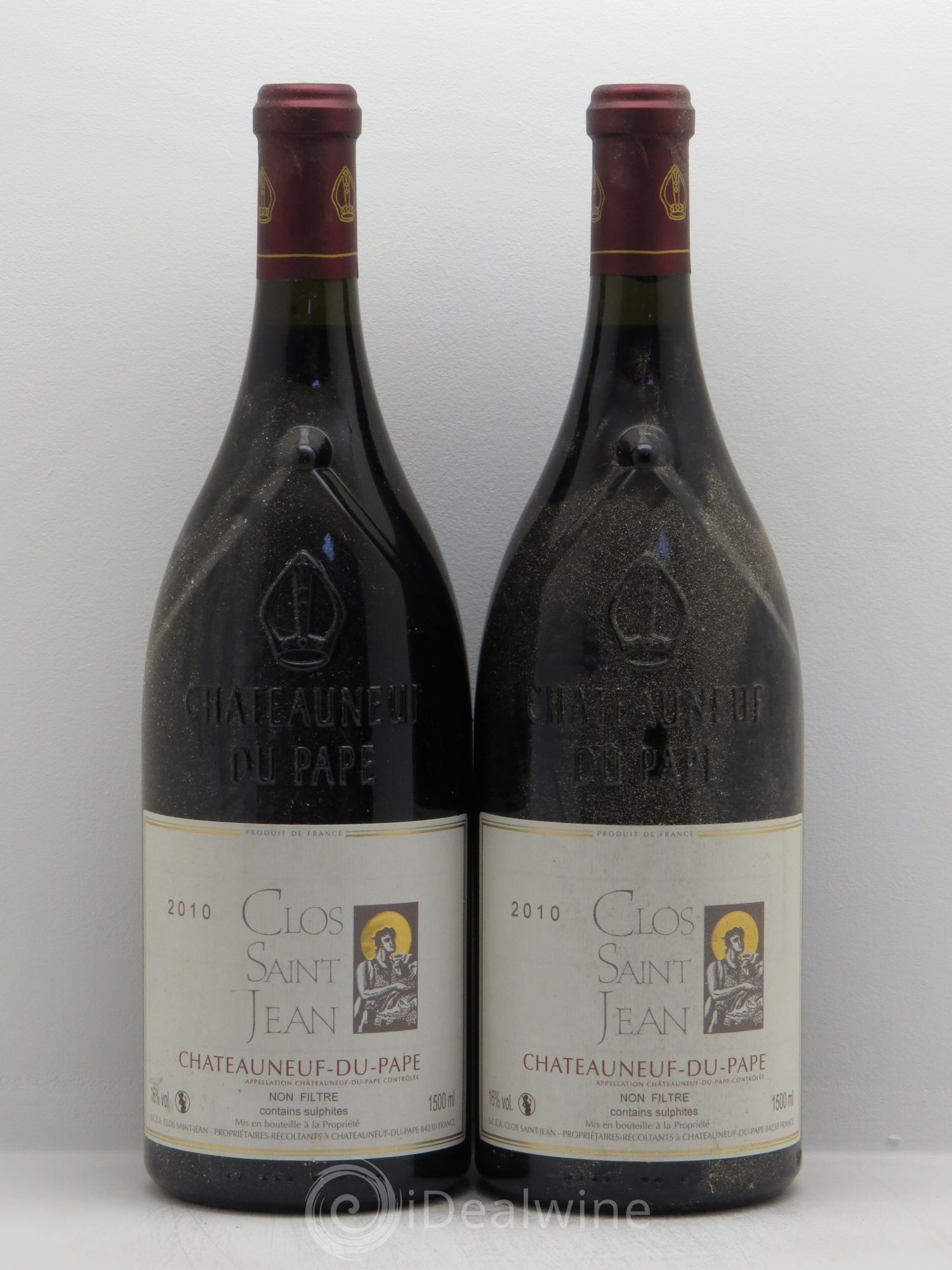 Châteauneuf-du-Pape Clos Saint-Jean Pascal et Vincent Maurel 2010 - Lot de 2 magnums - 0