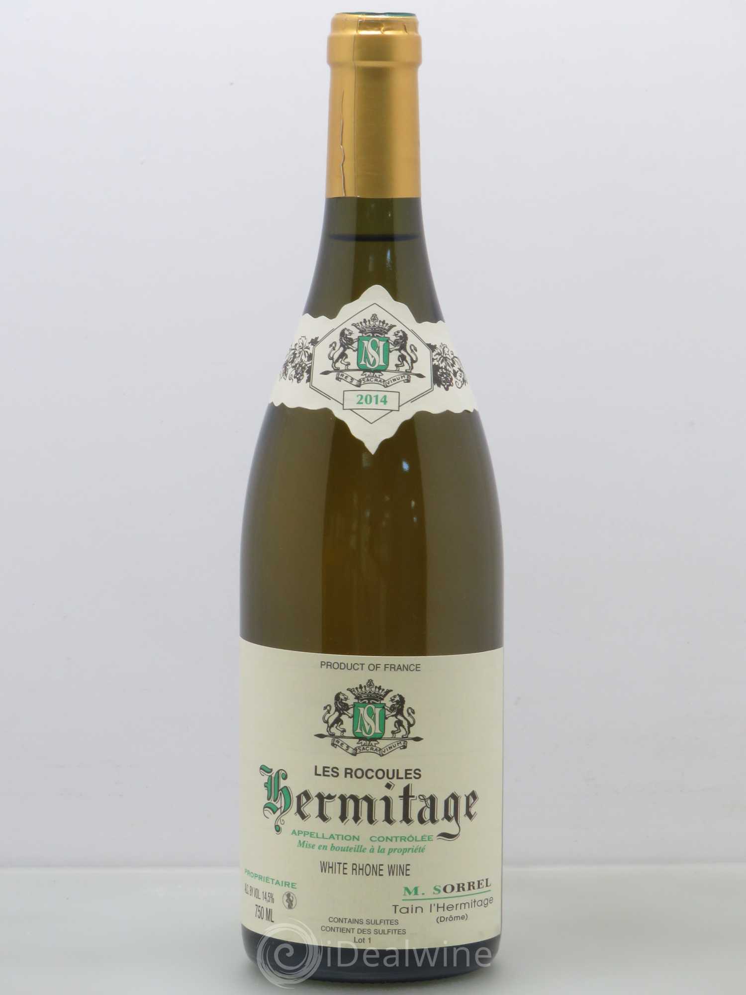 Hermitage Les Roucoules Domaine Marc Sorrel 2014 - Posten von 1 Flasche - 0