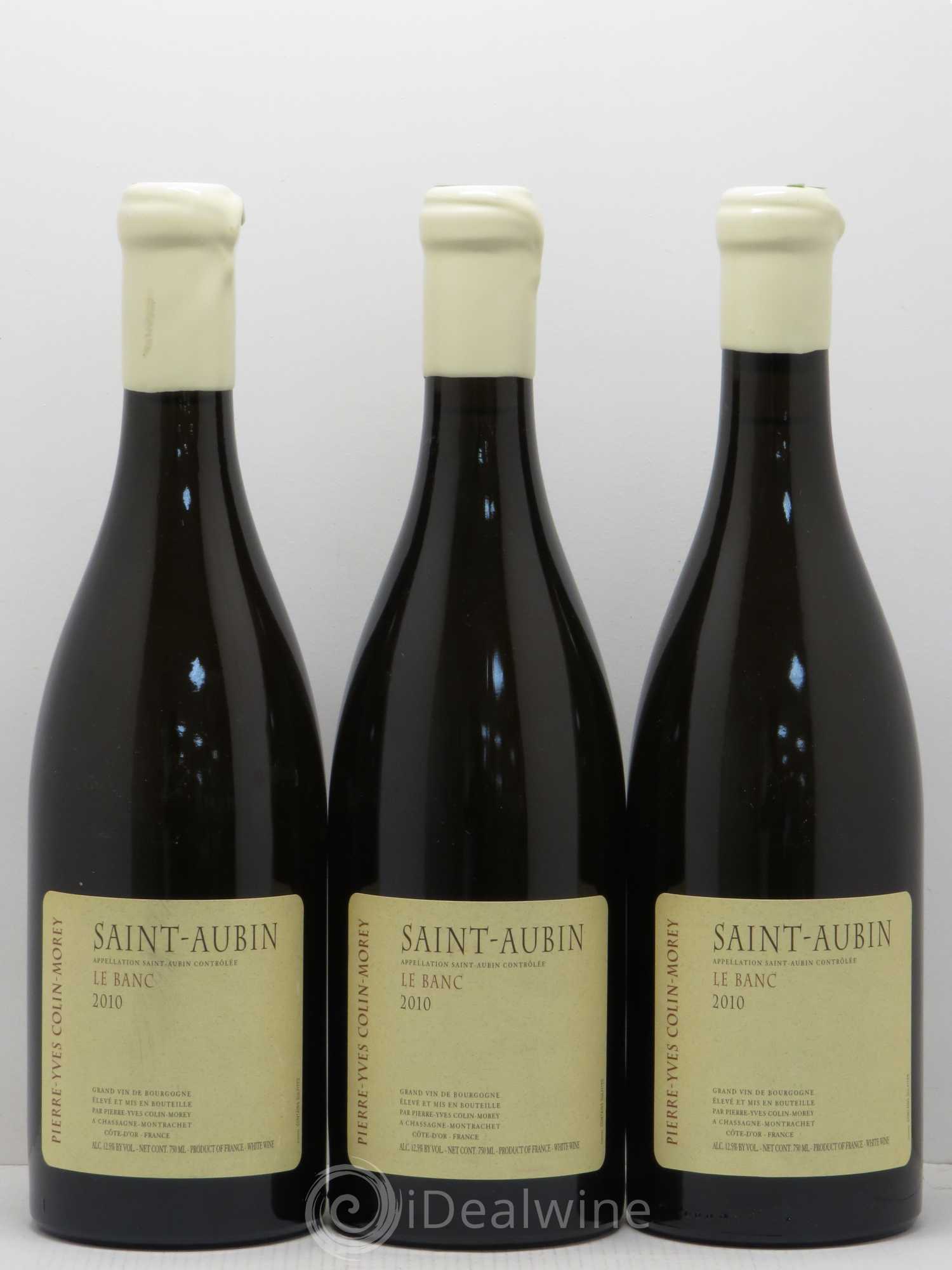 Saint-Aubin Le Banc Pierre Yves Colin Morey 2010 - Posten von 3 Flaschen - 0