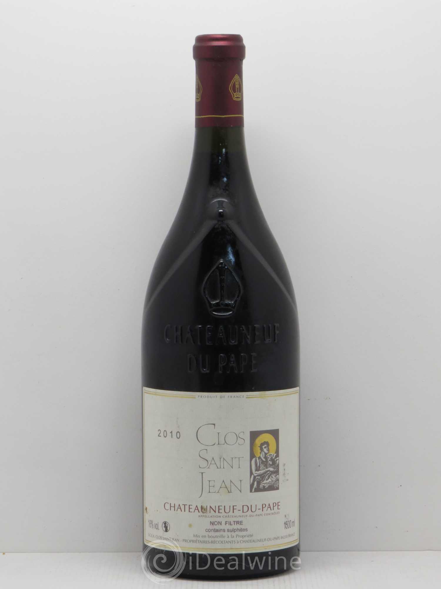 Châteauneuf-du-Pape Clos Saint-Jean Pascal et Vincent Maurel 2010 - Lot de 1 magnum - 0