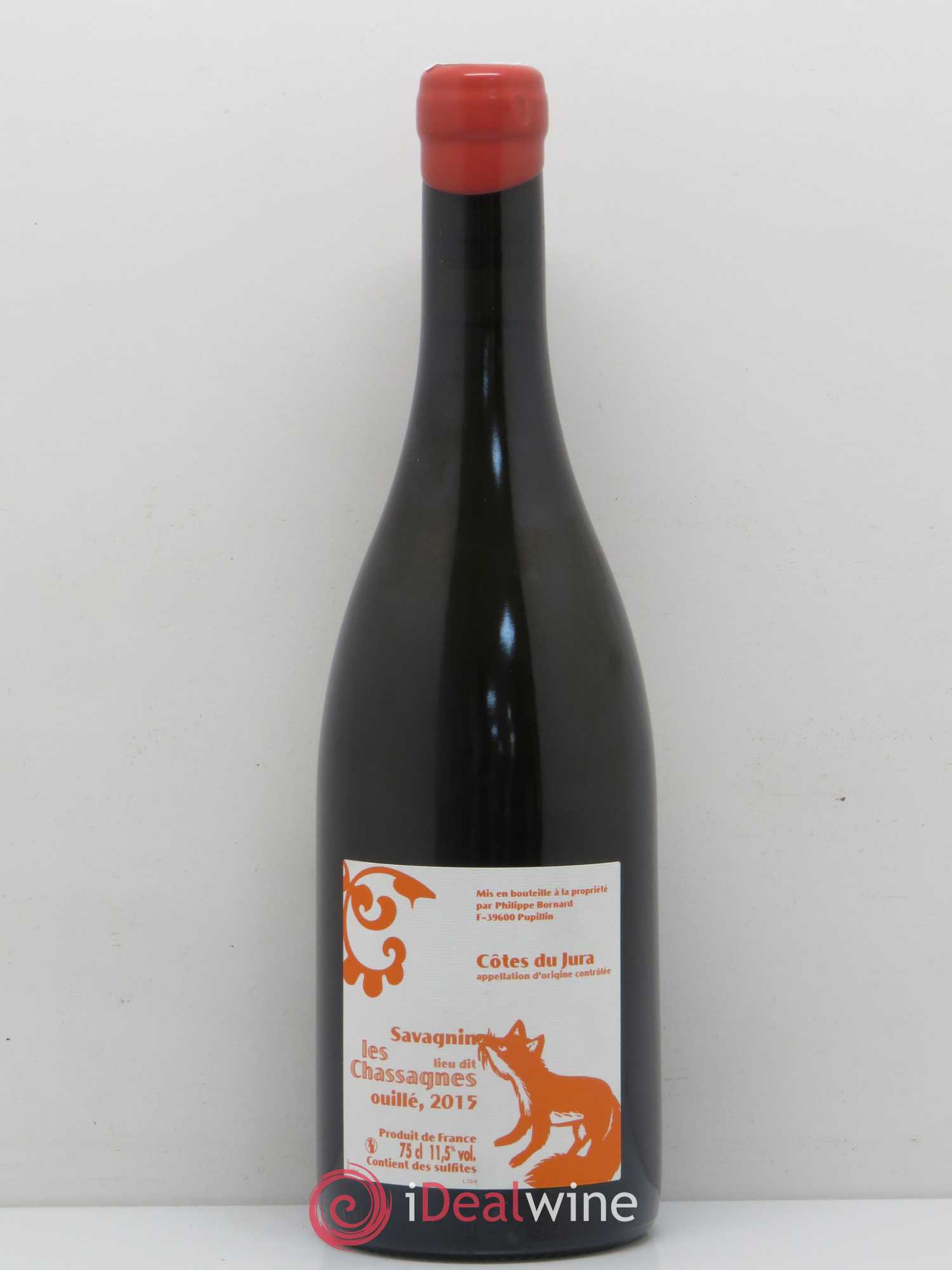 Côtes du Jura Savagnin Les Chassagnes Ouillé Philippe Bornard 2015 - Posten von 1 Flasche - 0