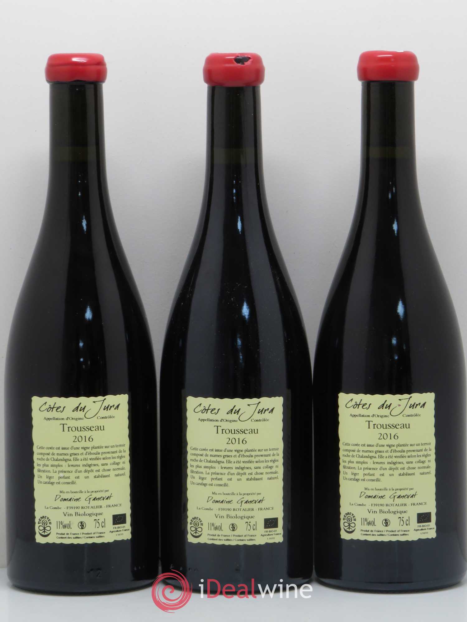 Côtes du Jura Plein Sud Jean-François Ganevat (Domaine) 2016 - Lot de 3 bouteilles - 1