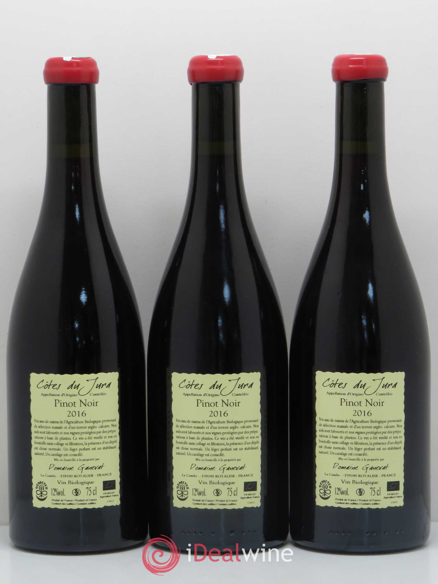 Côtes du Jura Cuvée Julien Jean-François Ganevat (Domaine) 2016 - Lot de 3 bouteilles - 1