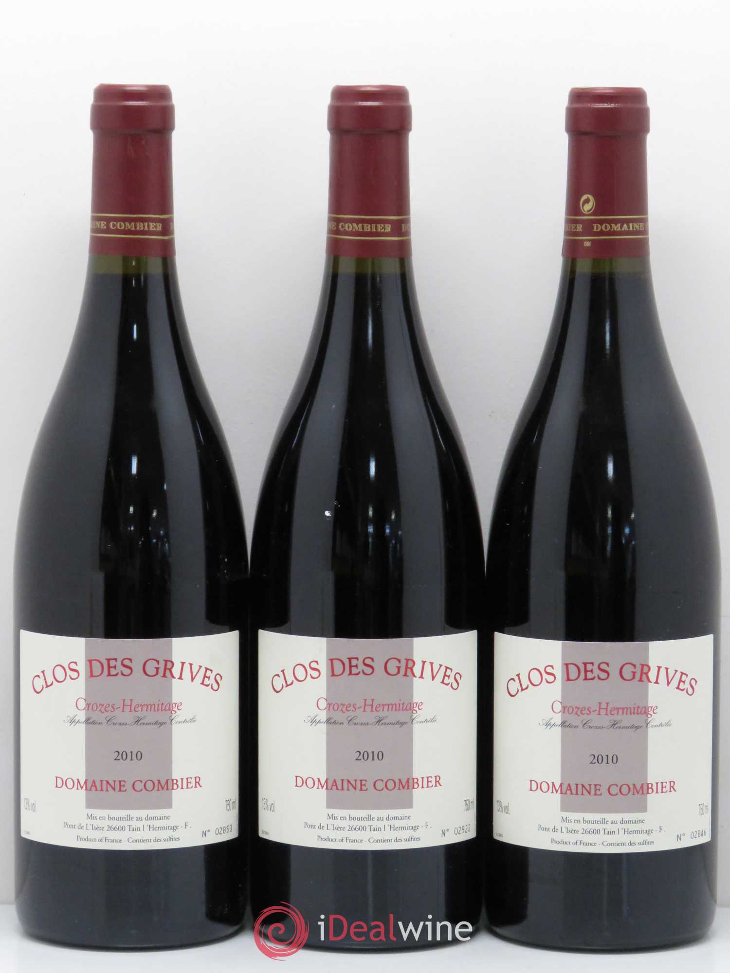 Crozes-Hermitage Clos des Grives Combier 2010 - Lot de 6 bouteilles - 2