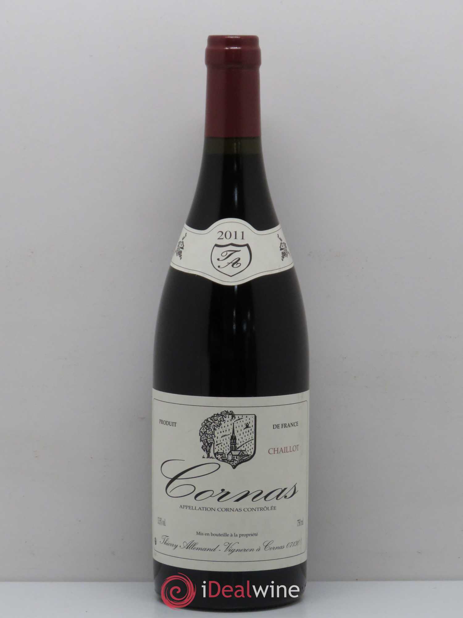 Cornas Chaillot Thierry Allemand 2011 - Lot de 1 bouteille - 0