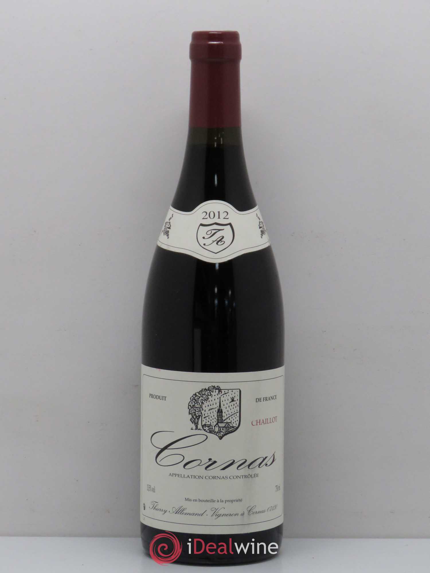 Cornas Chaillot Thierry Allemand 2012 - Lot de 1 bouteille - 0