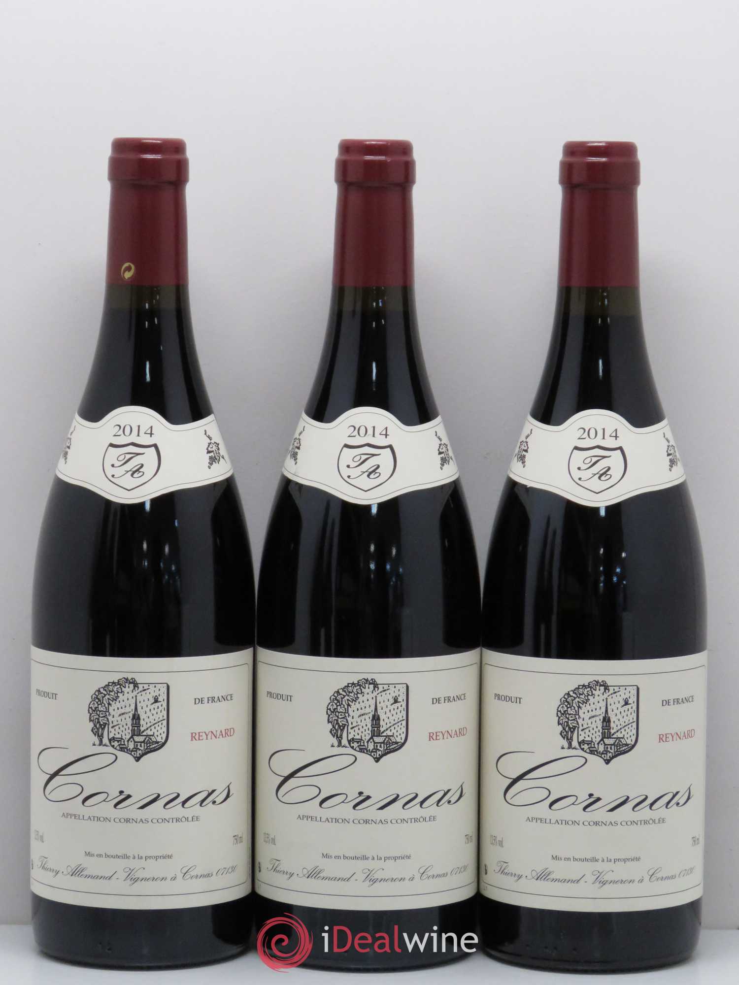 Cornas Reynard Thierry Allemand 2014 - Lot de 3 bouteilles - 0