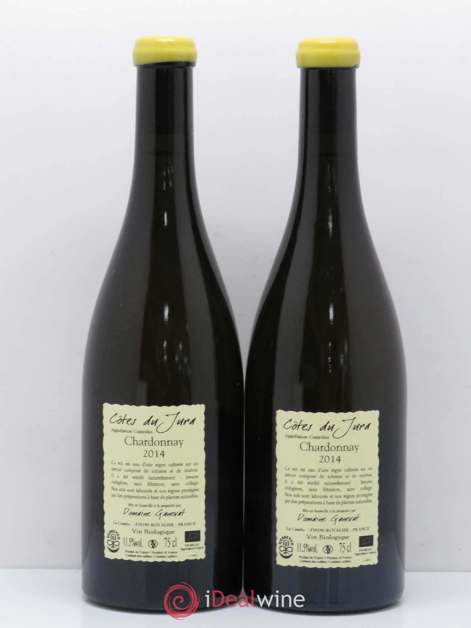 Côtes du Jura Grusse en Billat Jean-François Ganevat (Domaine) 2014 - Lot de 2 bouteilles - 1