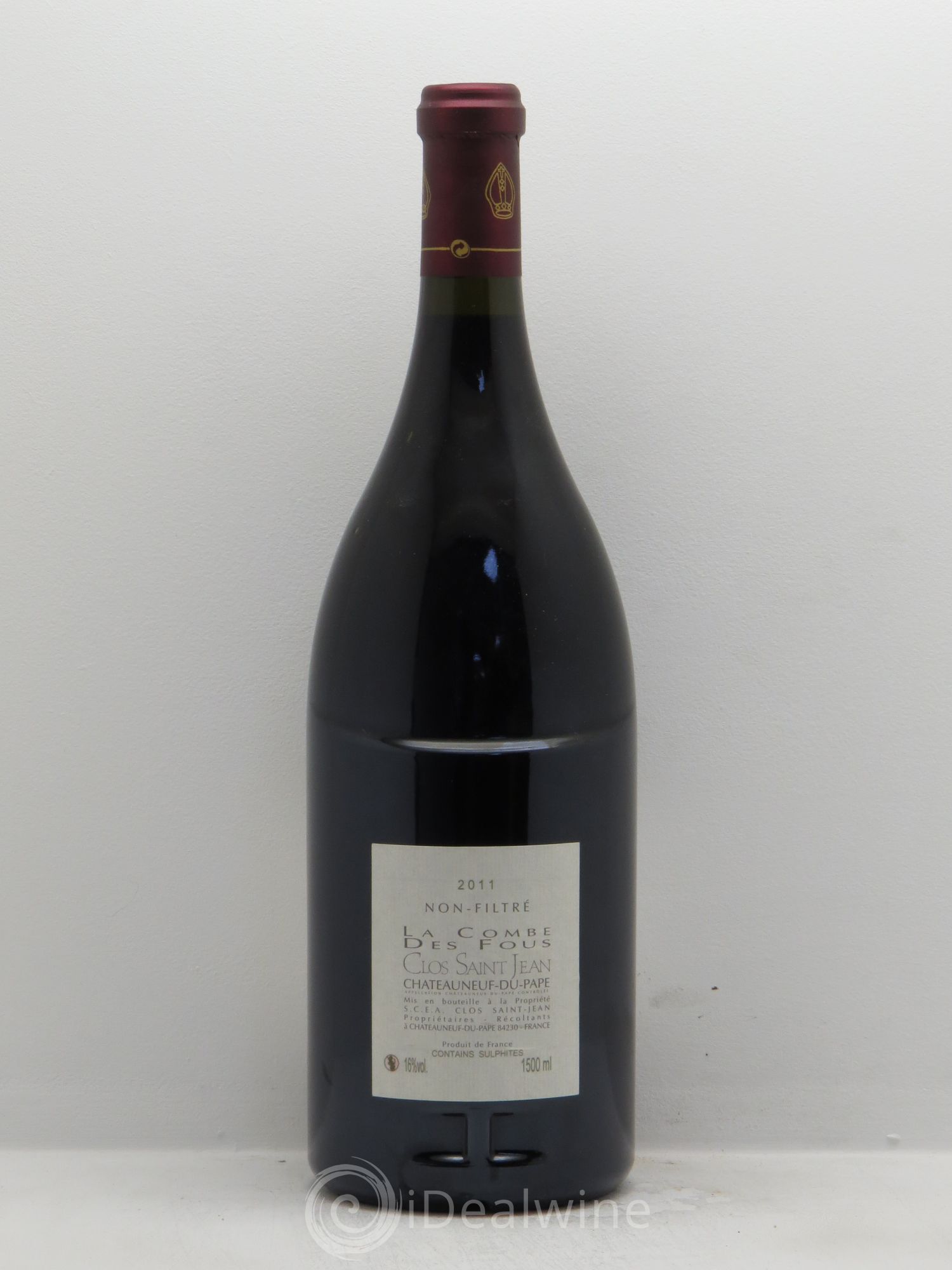 Châteauneuf-du-Pape Clos Saint-Jean La Combe des Fous Pascal et Vincent Maurel 2011 - Lot de 1 magnum - 1