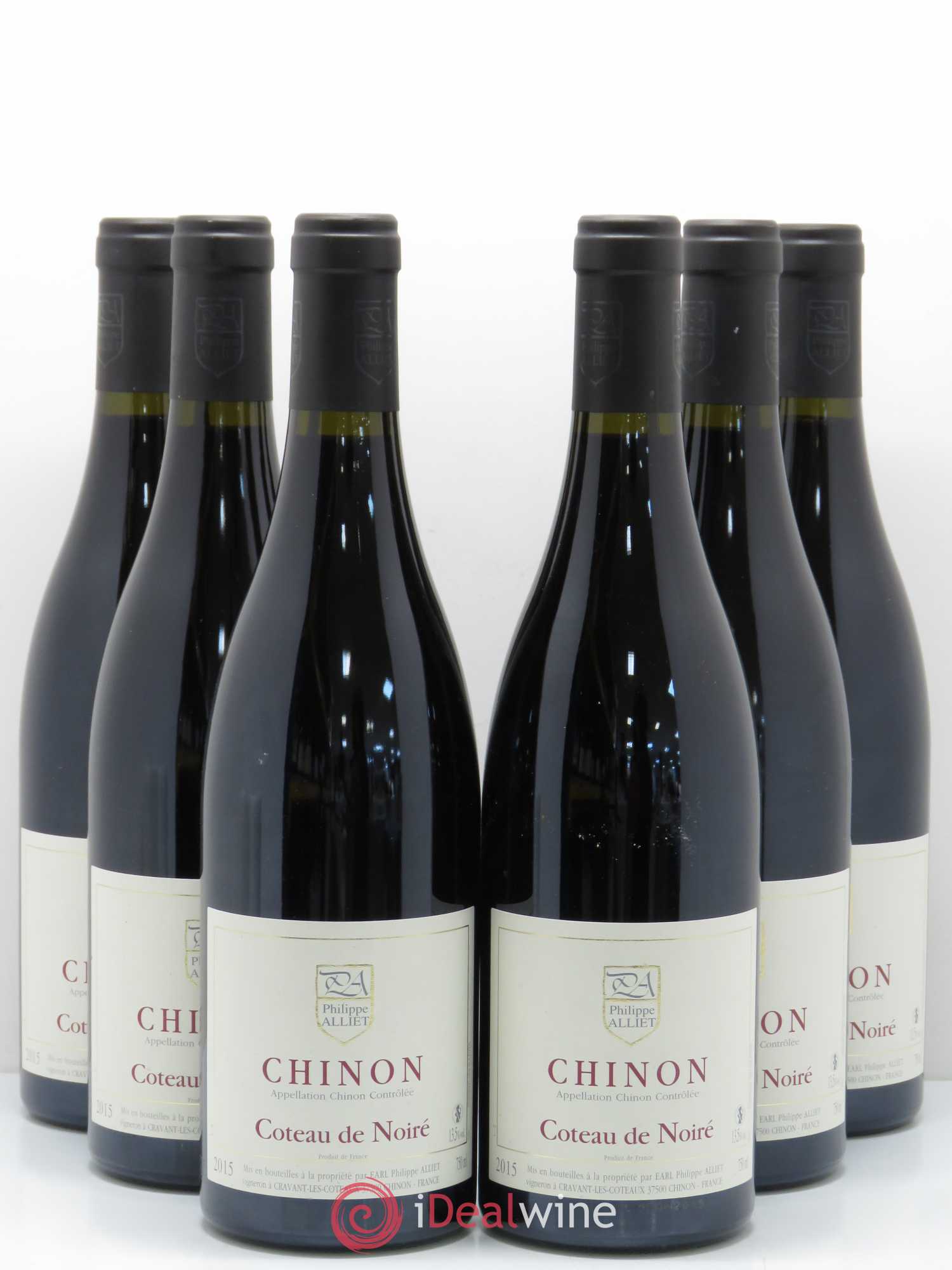 Chinon Coteau de Noiré Philippe Alliet 2015 - Lot de 6 bouteilles - 0