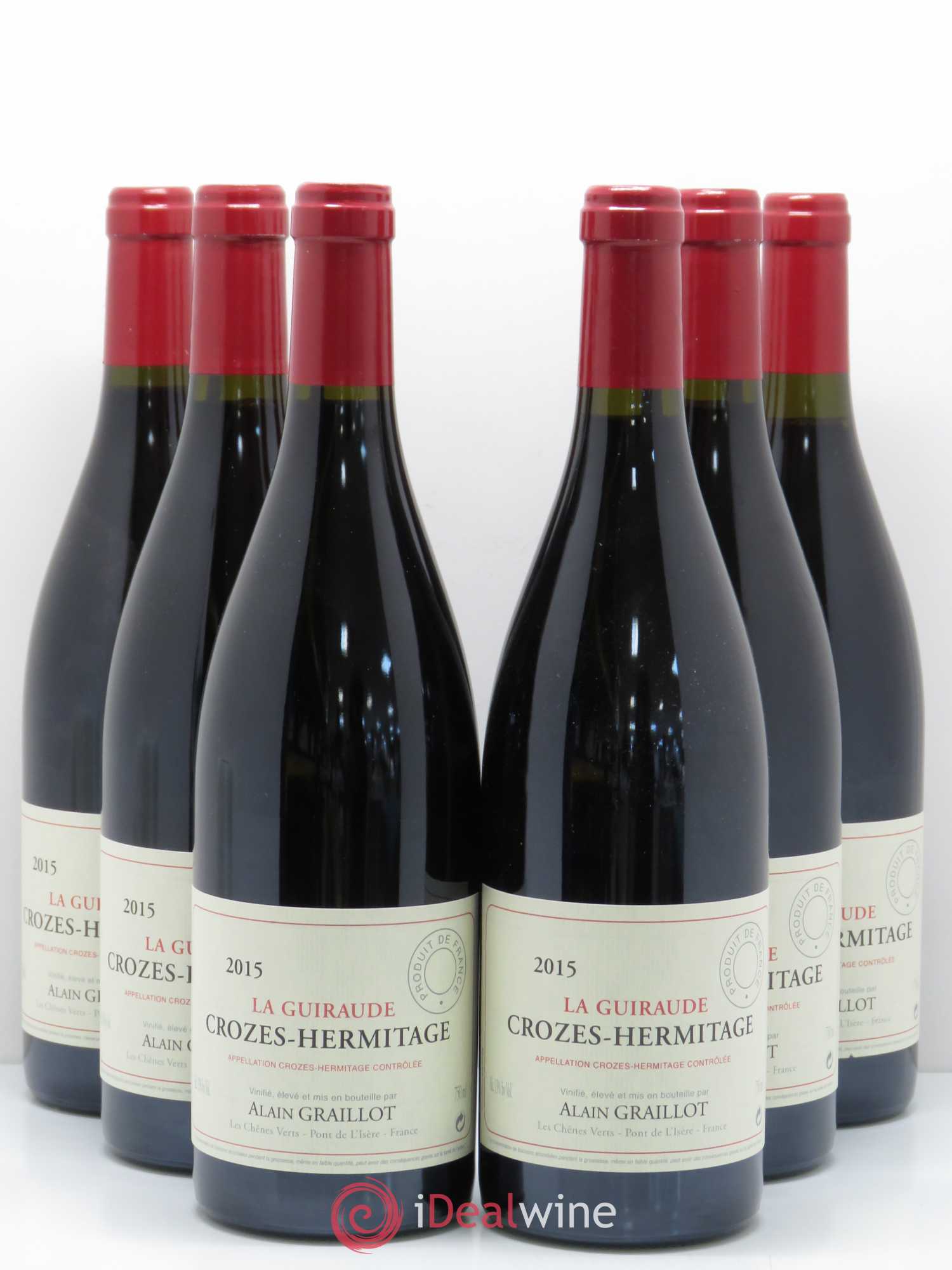 Crozes-Hermitage La Guiraude Domaine Graillot 2015 - Lot de 6 bouteilles - 0