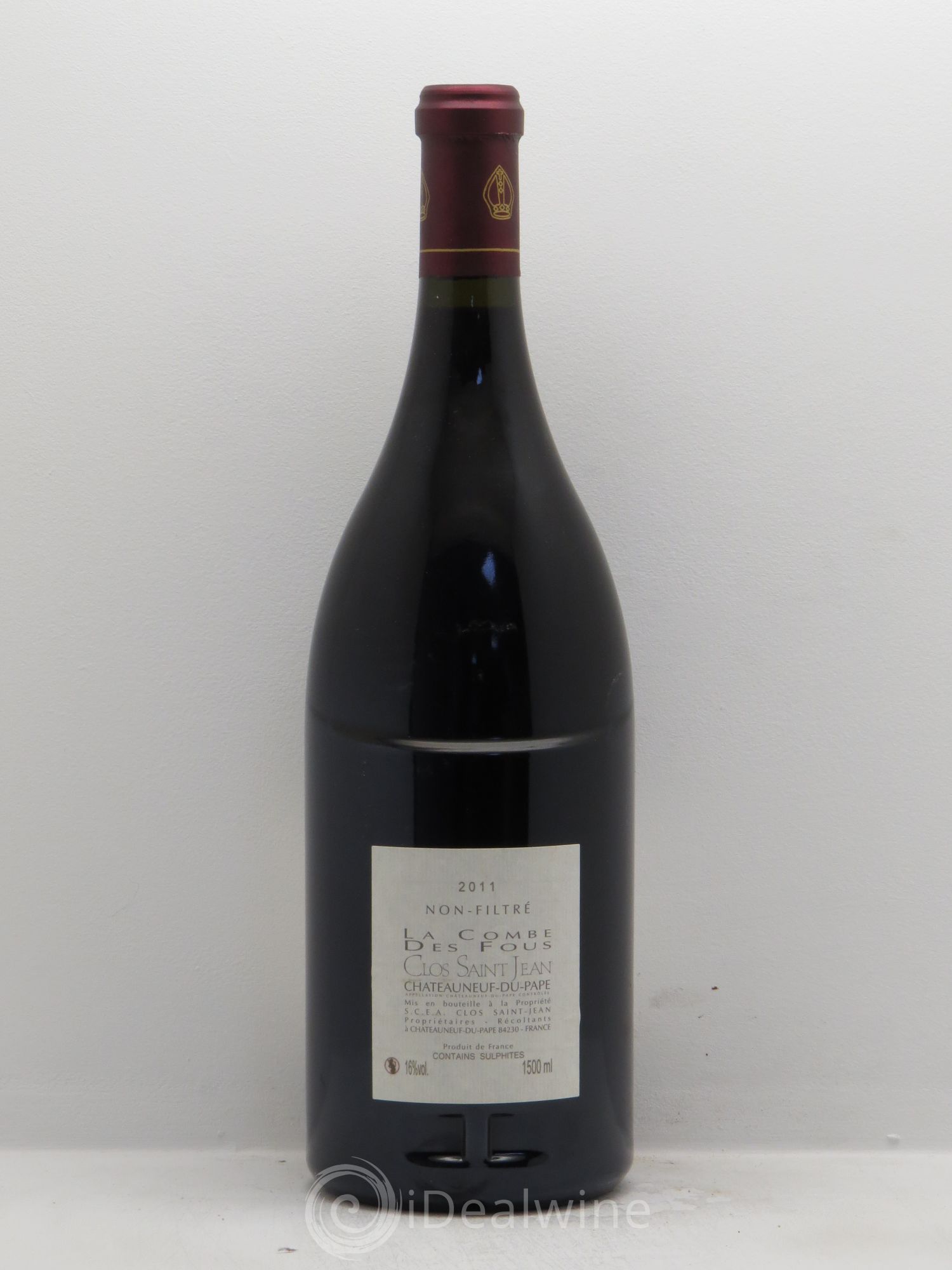 Châteauneuf-du-Pape Clos Saint-Jean La Combe des Fous Pascal et Vincent Maurel 2011 - Posten von 1 Magnum - 1