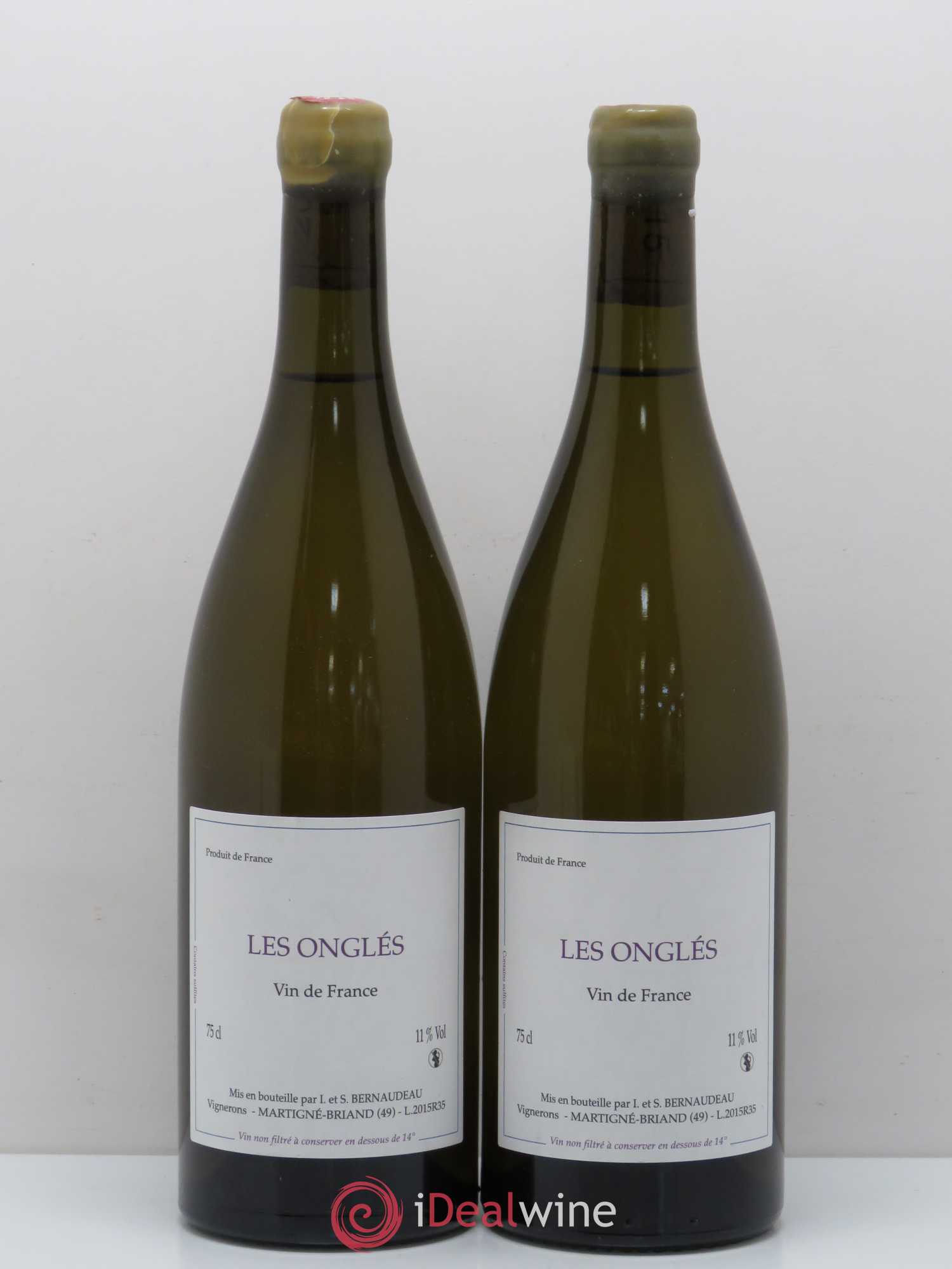 Vin de France Les Ongles Domaine Stephane Bernaudeau 2015 - Posten von 2 Flaschen - 0