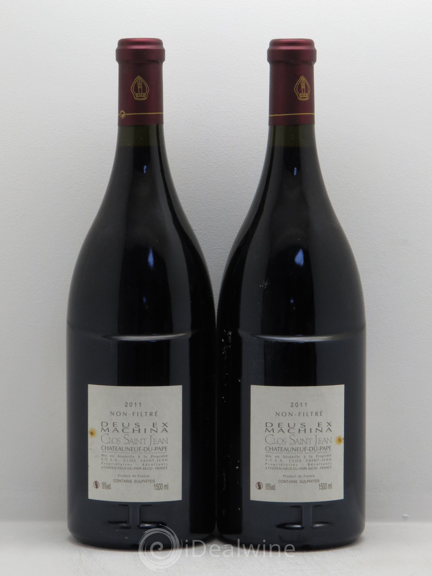 Châteauneuf-du-Pape Clos Saint-Jean Deus Ex Machina Pascal et Vincent Maurel 2011 - Posten von 2 Magnum - 1