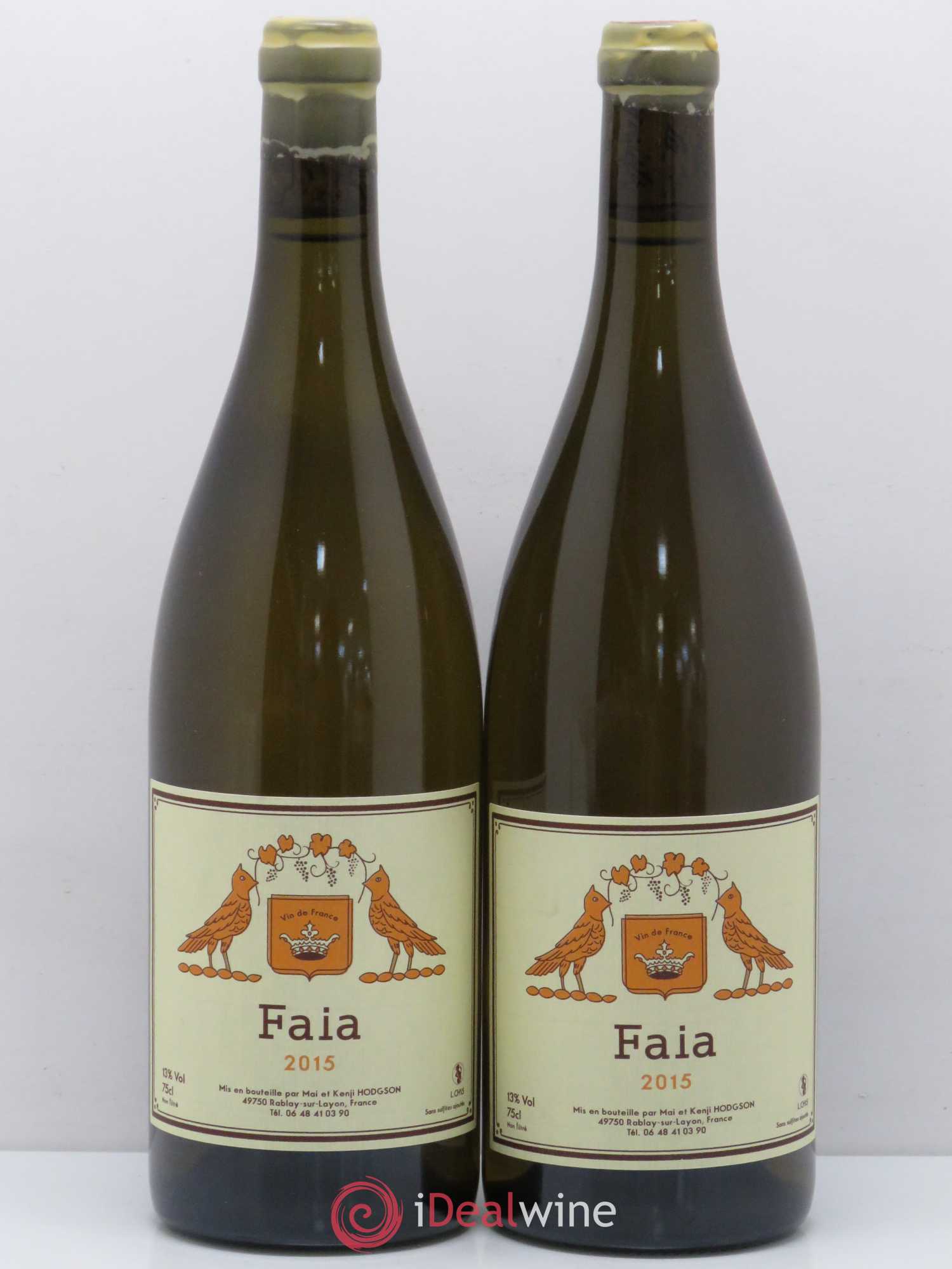 Vin de France Faia Domaine Mai & Kenji Hodgson 2015 - Posten von 2 Flaschen - 0