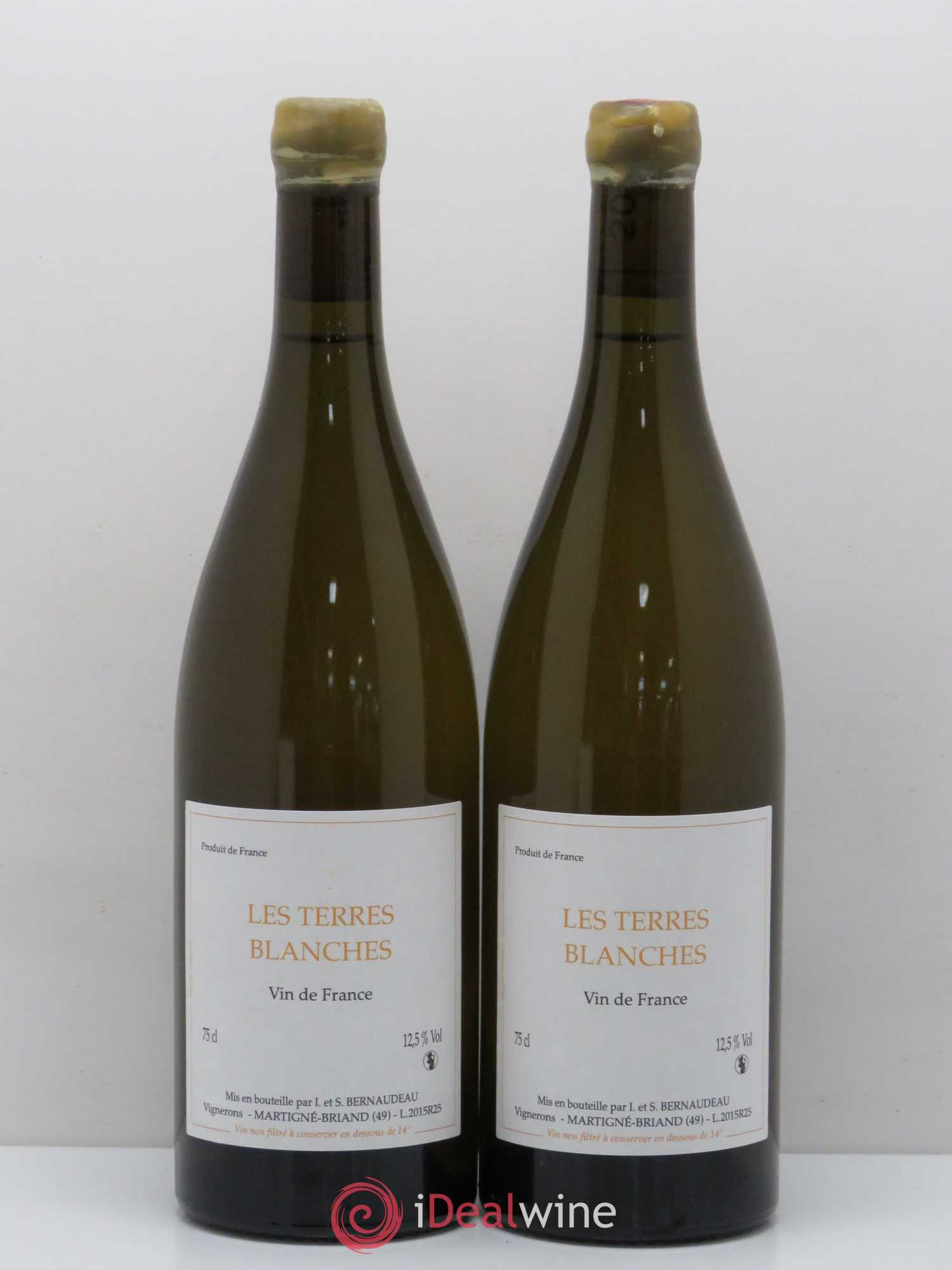 Vin de France Les Terres Blanches Stéphane Bernaudeau 2015 - Lot de 2 bouteilles - 0