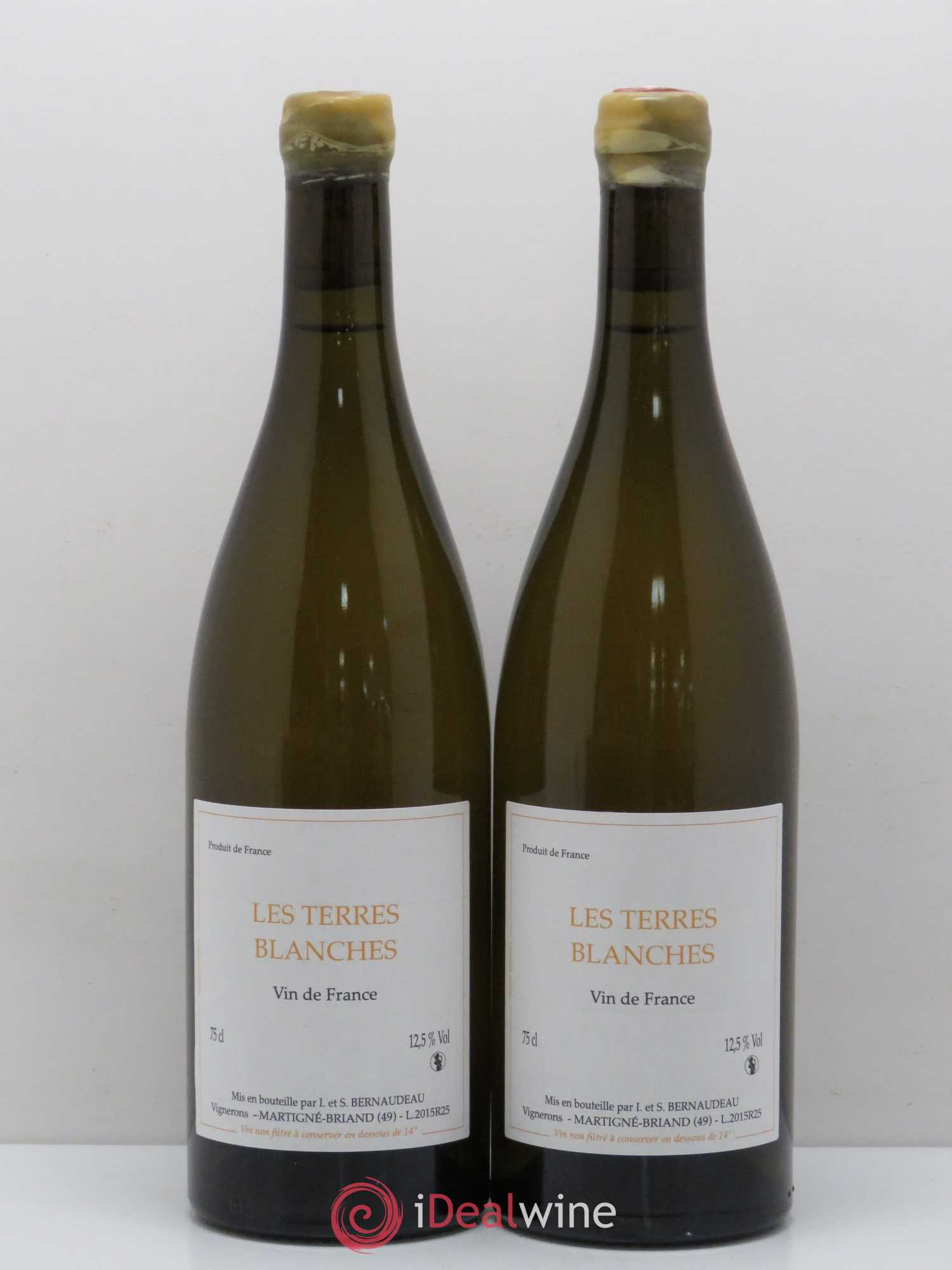 Vin de France Les Terres Blanches Stéphane Bernaudeau 2015 - Lot de 2 bouteilles - 0