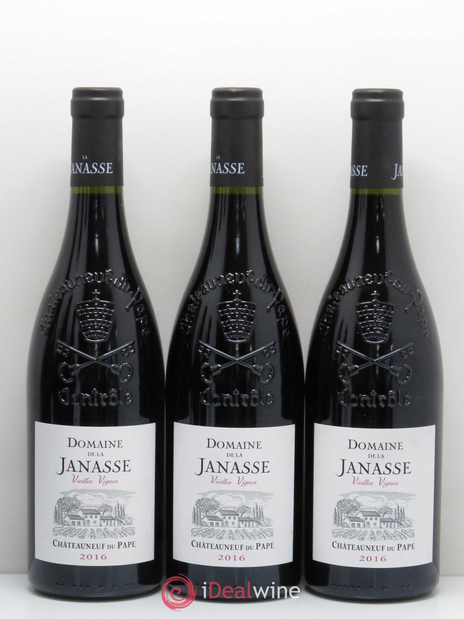 Châteauneuf-du-Pape Cuvée Vieilles Vignes La Janasse (Domaine de) 2016 - Lotto di 6 bottiglie - 1
