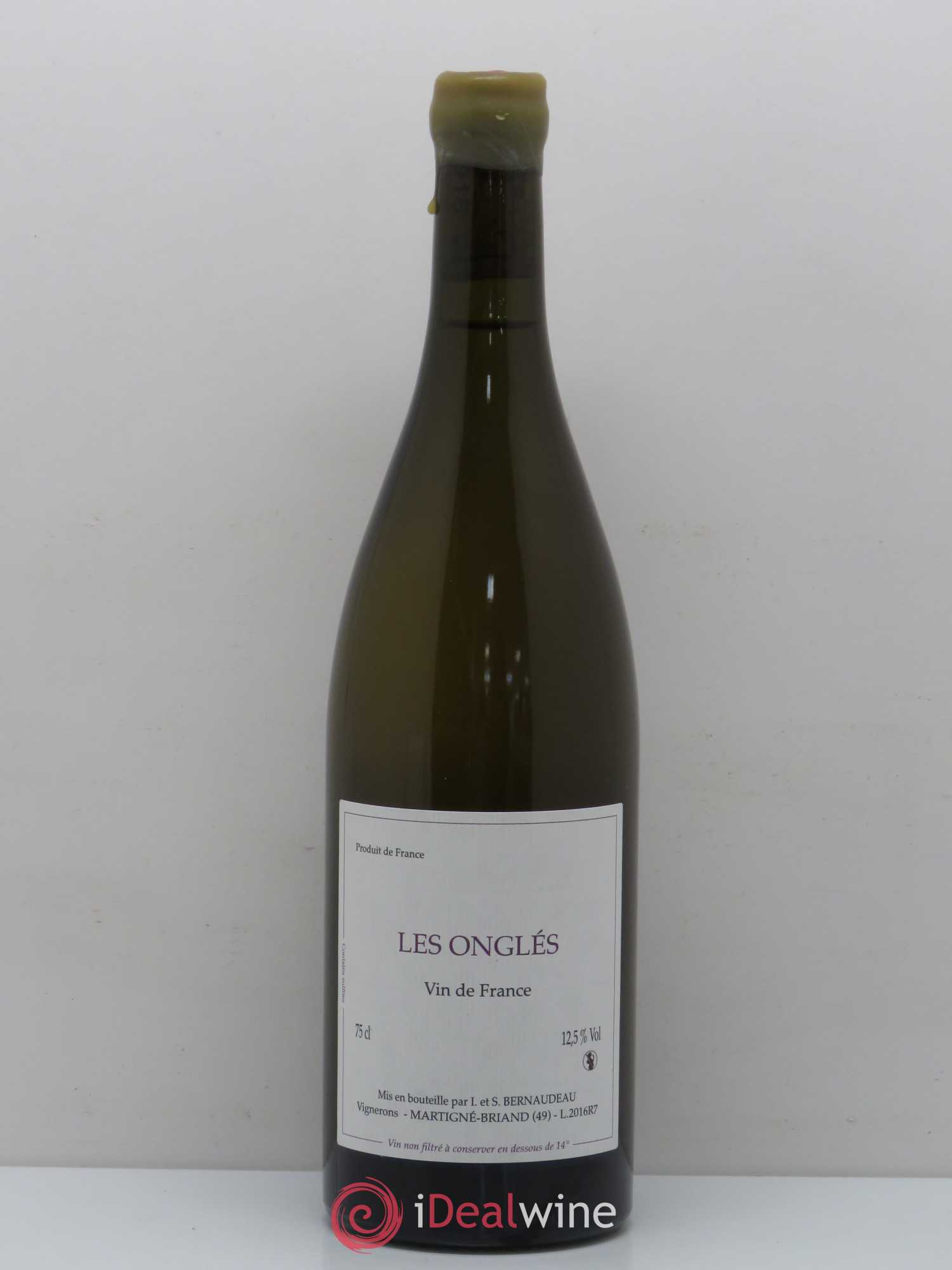 Vin de France Les Ongles Domaine Stephane Bernaudeau 2016 - Posten von 1 Flasche - 0