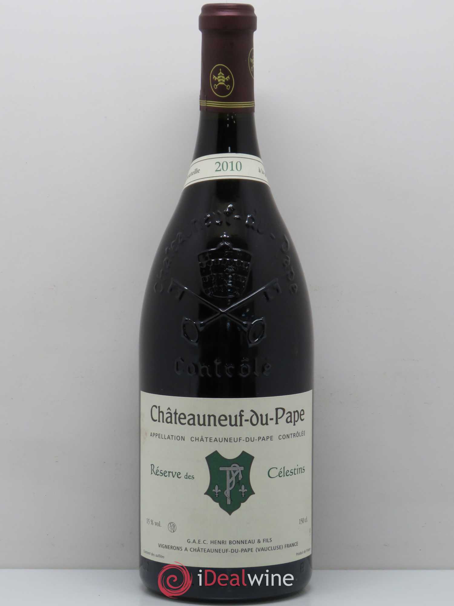 Châteauneuf-du-Pape Réserve des Célestins Henri Bonneau & Fils 2010 - Lot de 1 magnum - 0