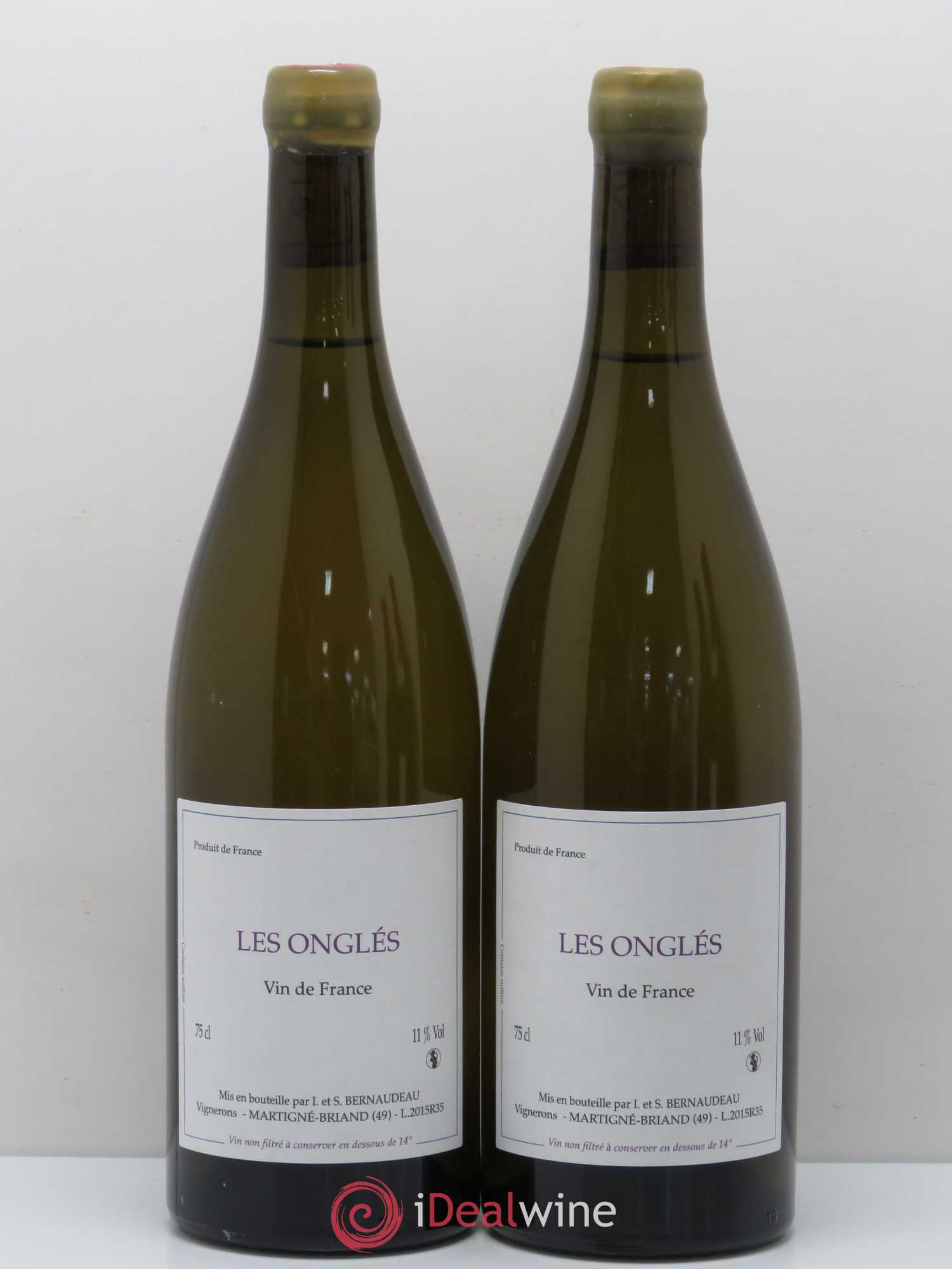 Vin de France Les Ongles Domaine Stephane Bernaudeau 2016 - Posten von 2 Flaschen - 0