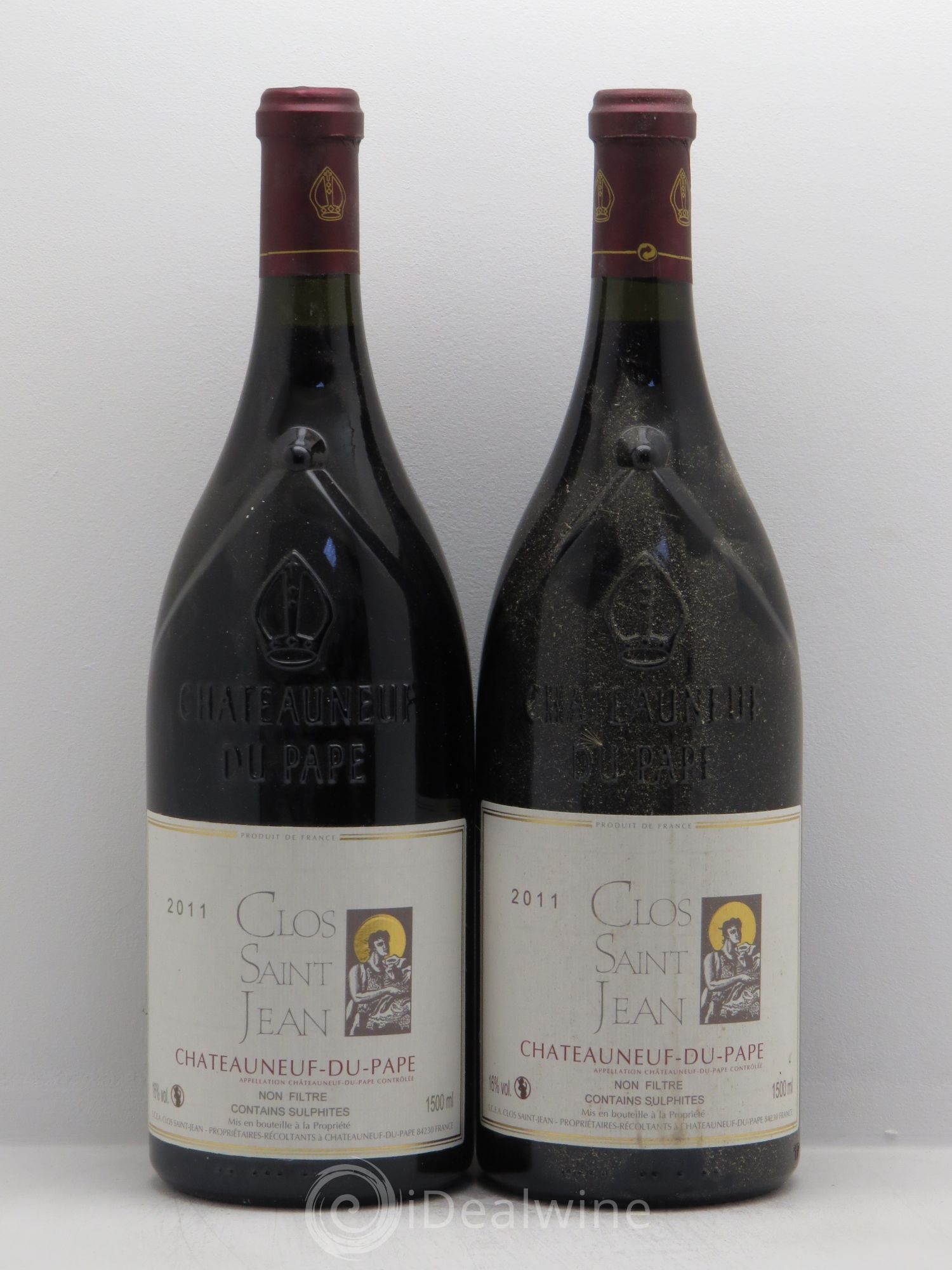 Châteauneuf-du-Pape Clos Saint-Jean Pascal et Vincent Maurel 2011 - Lot de 2 magnums - 0