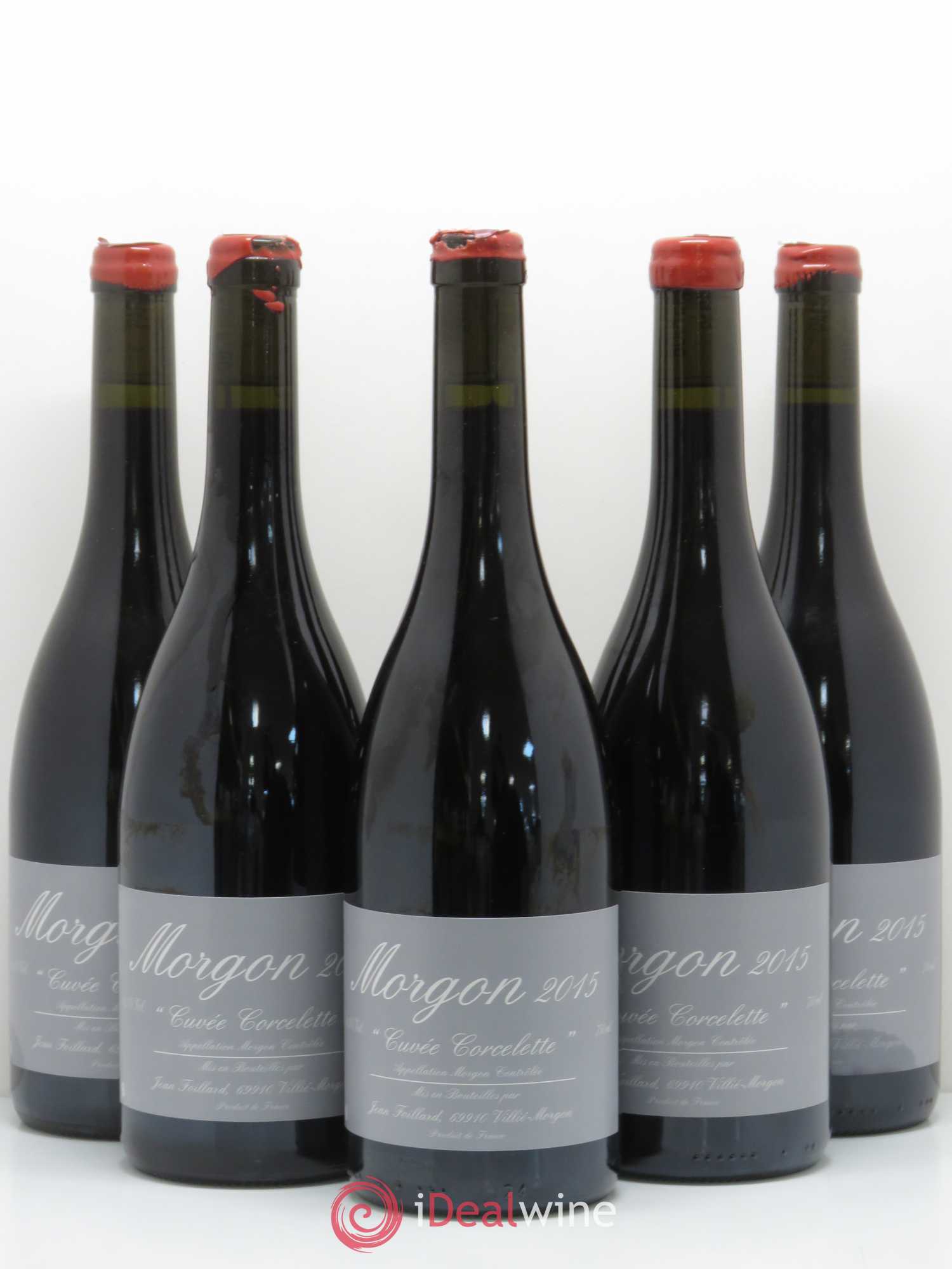 Morgon Corcelette Jean Foillard 2015 - Lot de 5 bouteilles - 0