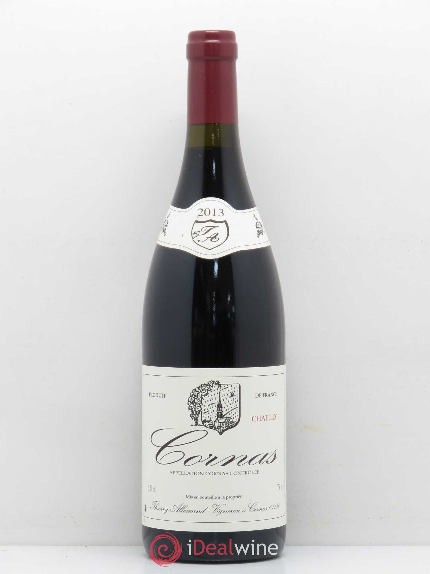 Cornas Chaillot Thierry Allemand 2013 - Lot de 1 bouteille - 0