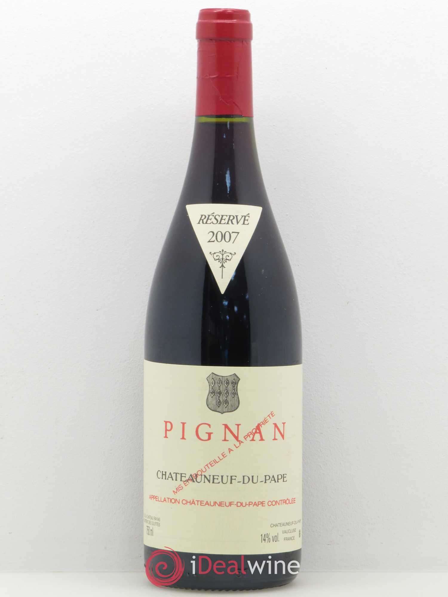 Châteauneuf-du-Pape Pignan Emmanuel Reynaud 2007 - Lot de 1 bouteille - 0