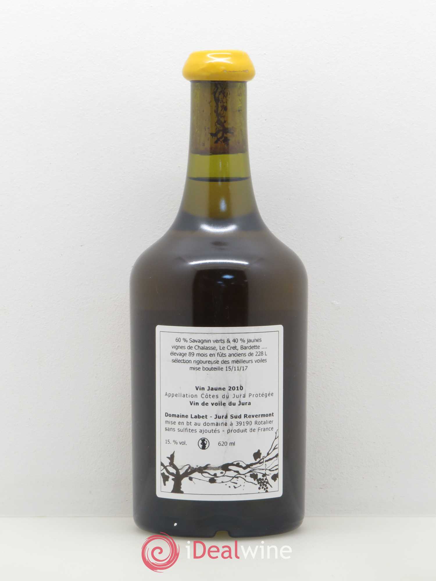 Arbois Vin Jaune Les singuliers Domaine Labet 2010 - Lot of 1 bottle - 1