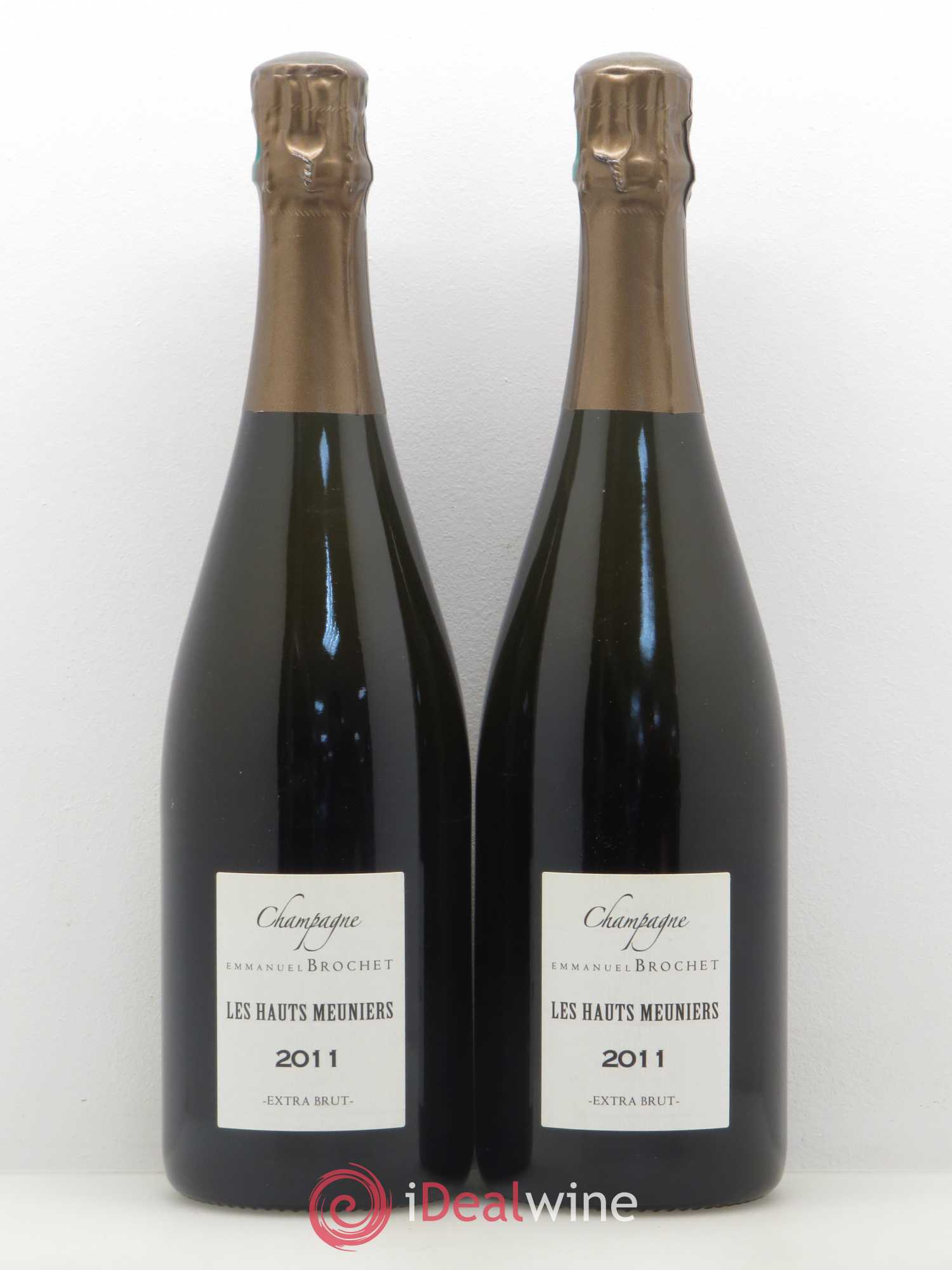 Champagne Les Hauts Meuniers Extra Brut Emmanuel Brochet 2011 - Posten von 2 Flaschen - 0
