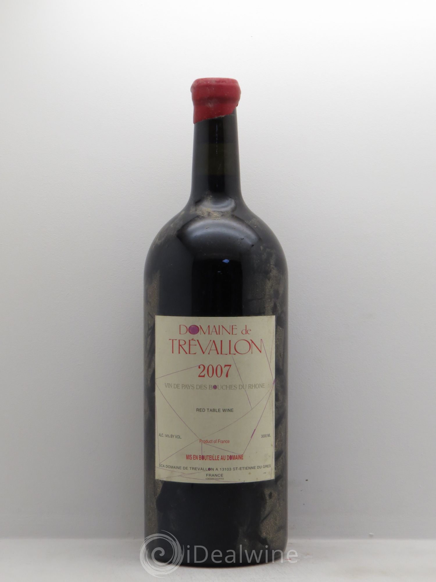 VDP Bouches du Rhône Trévallon (Domaine de) Eloi Dürrbach 2007 - Lot de 1 double magnum - 0