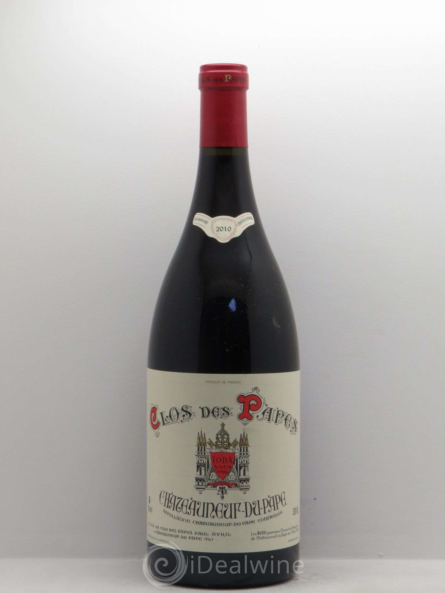 Châteauneuf-du-Pape Clos des Papes - Paul Avril 2010 - Lot de 1 double magnum - 0