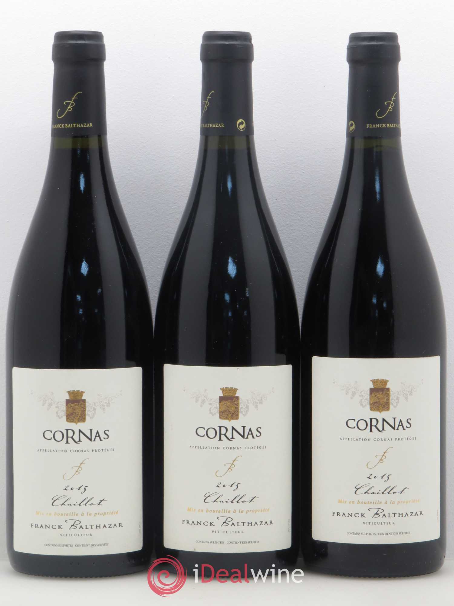 Cornas Chaillot Franck Balthazar (Domaine) 2015 - Lot de 3 bouteilles - 0